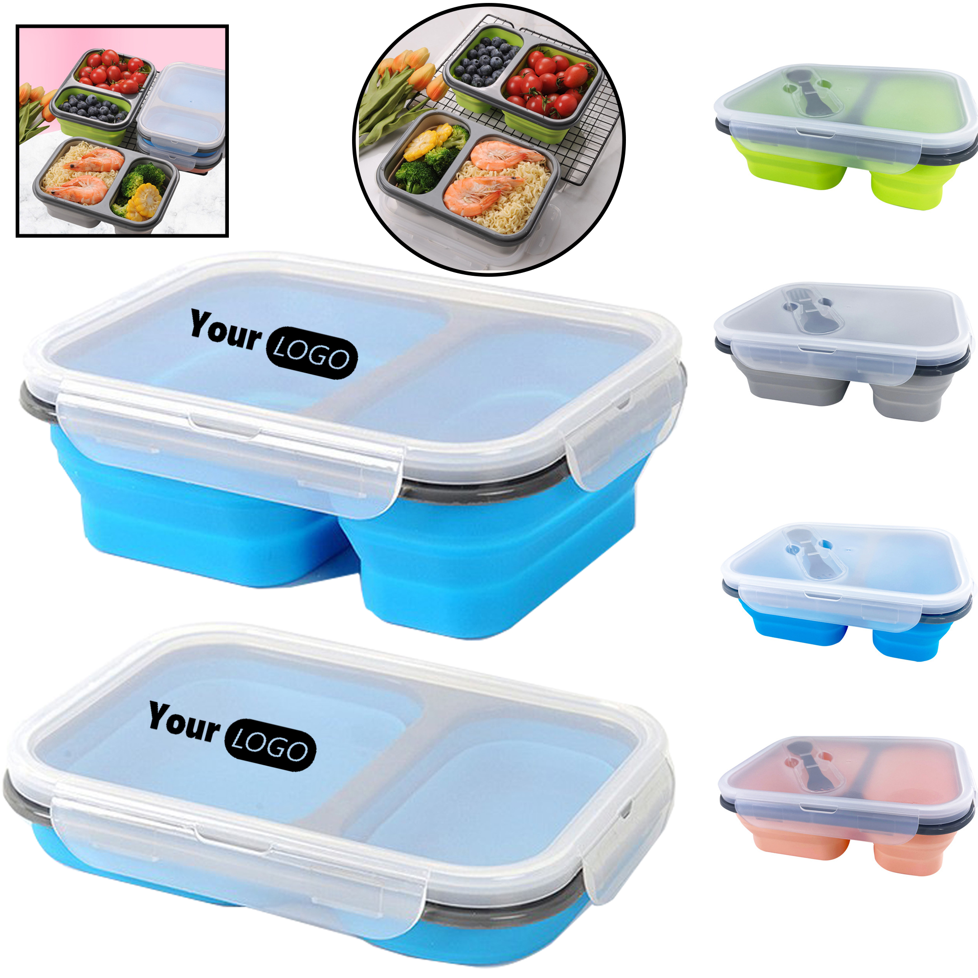 Lunch- Box ?C Colorful, Leak-Proof, & Divided 2
