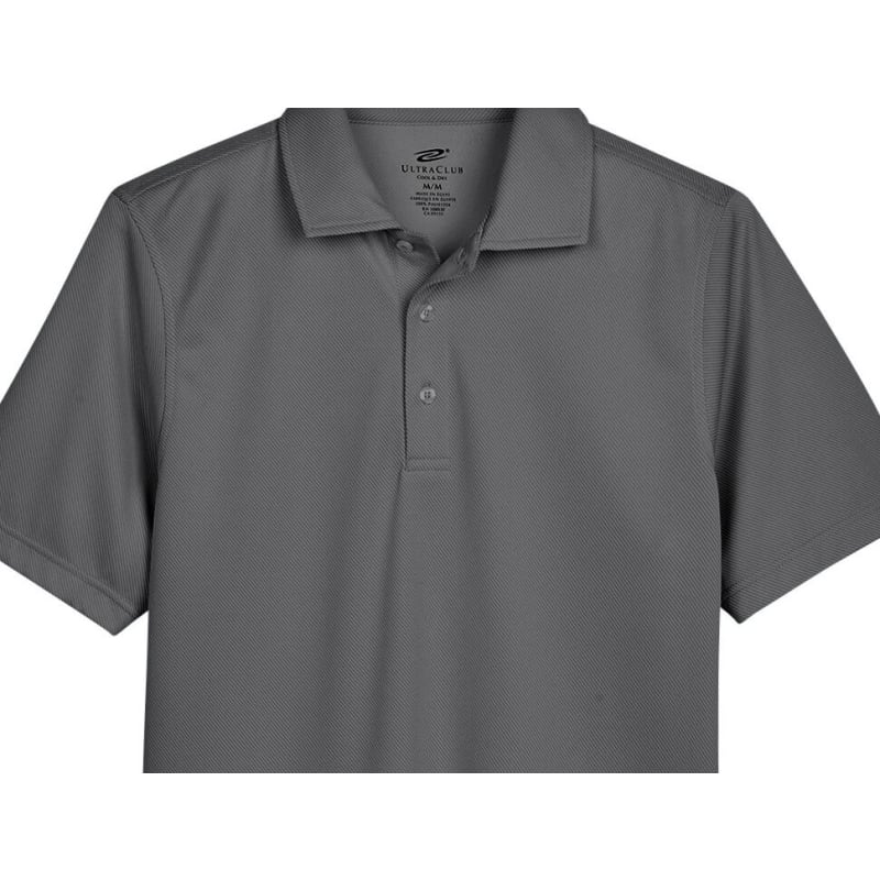 UltraClub Men's Cavalry Twill Performance Polo 7