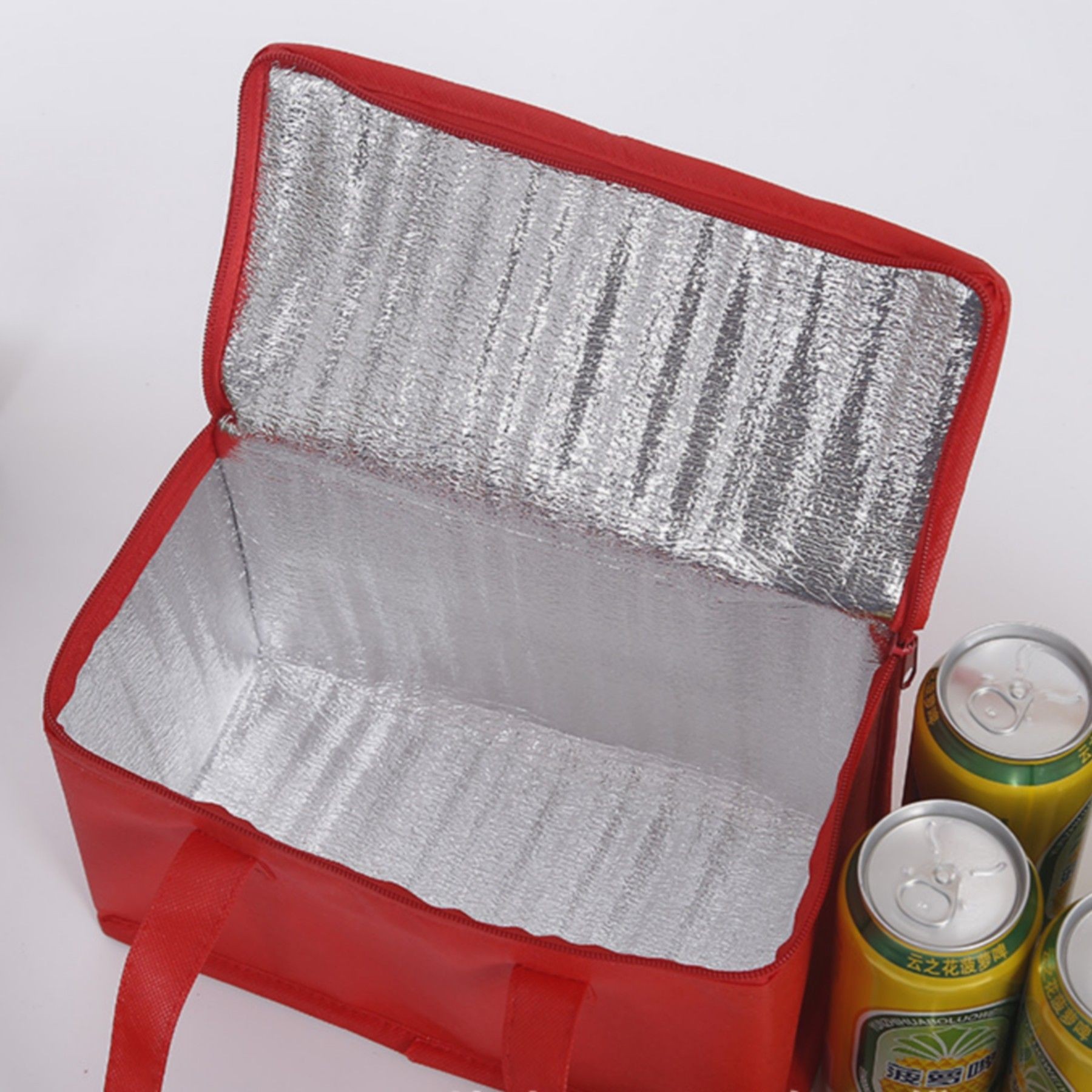 Insulated Reusable Grocery Bag With Zippered Top 5