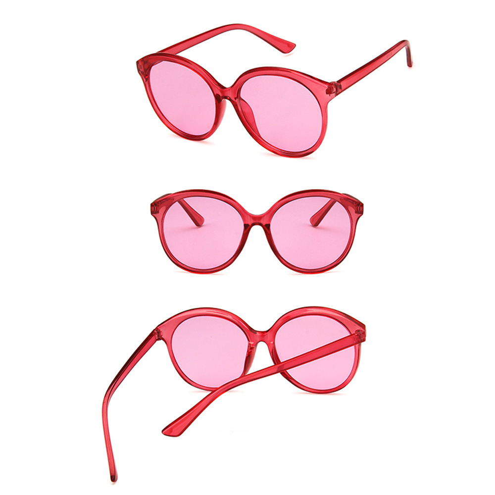 Round candy color retro sunglasses 7
