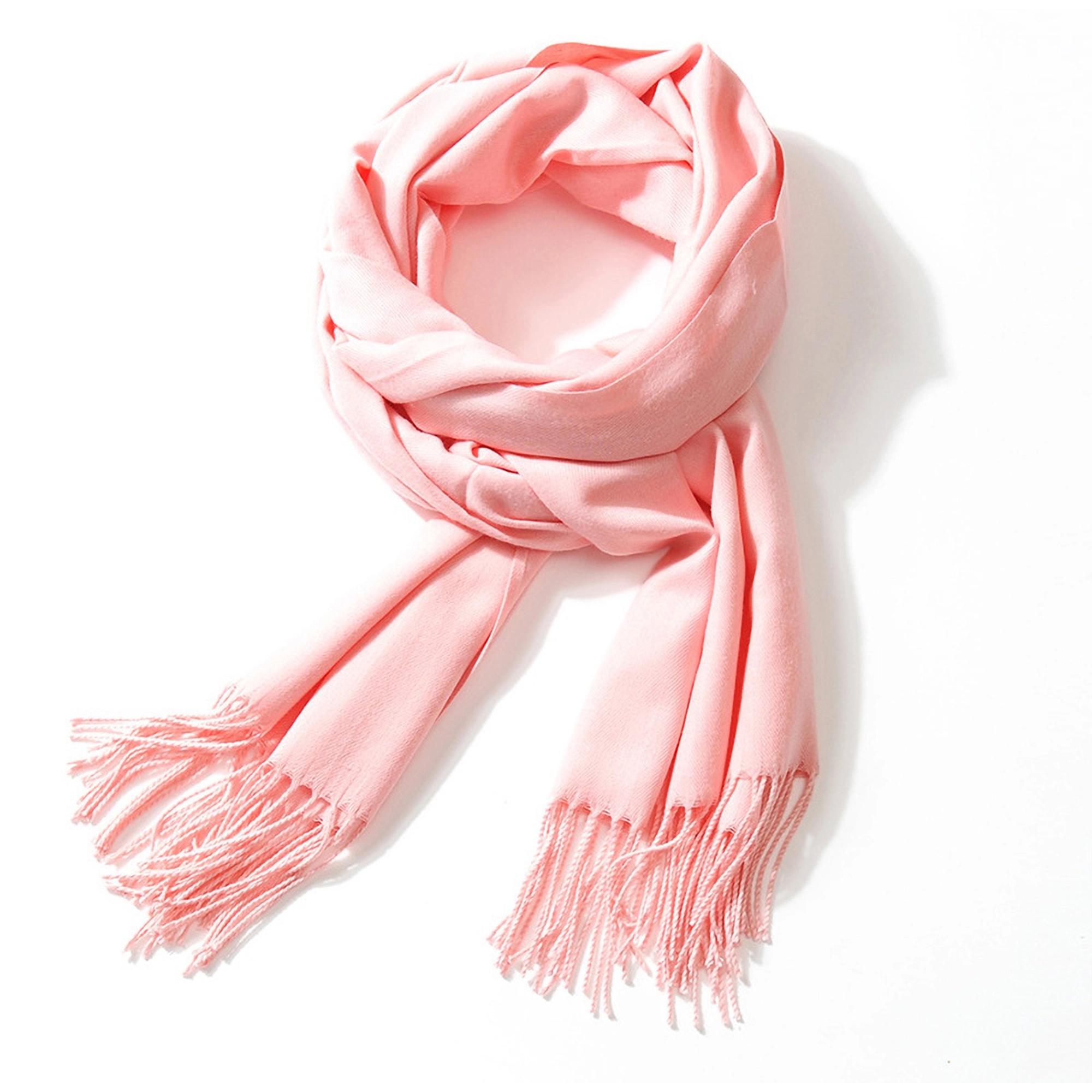 Cashmere Pashmina Woven Scarf With Fringes 2