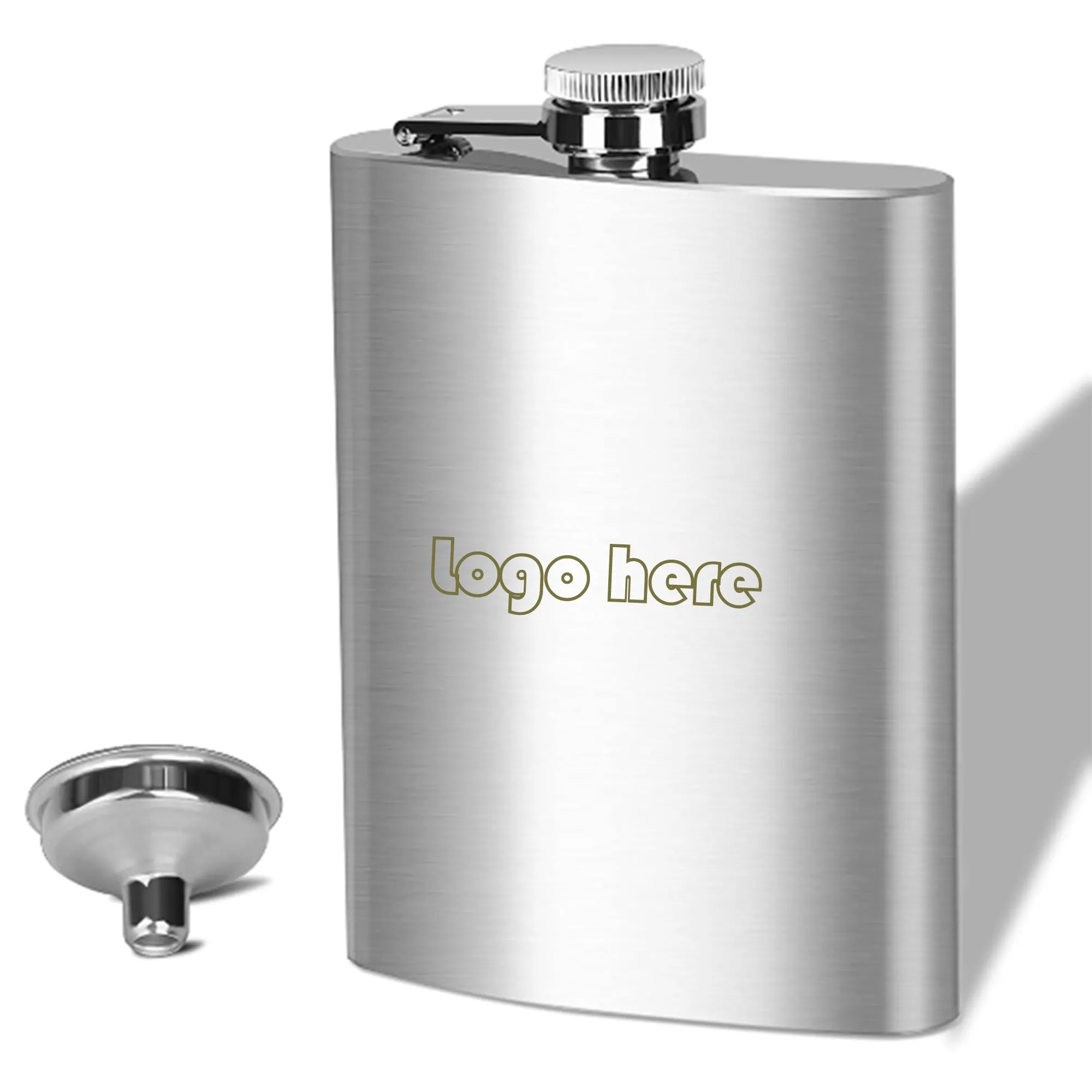 8 Oz Stainless Steel Flask with Funnel 4