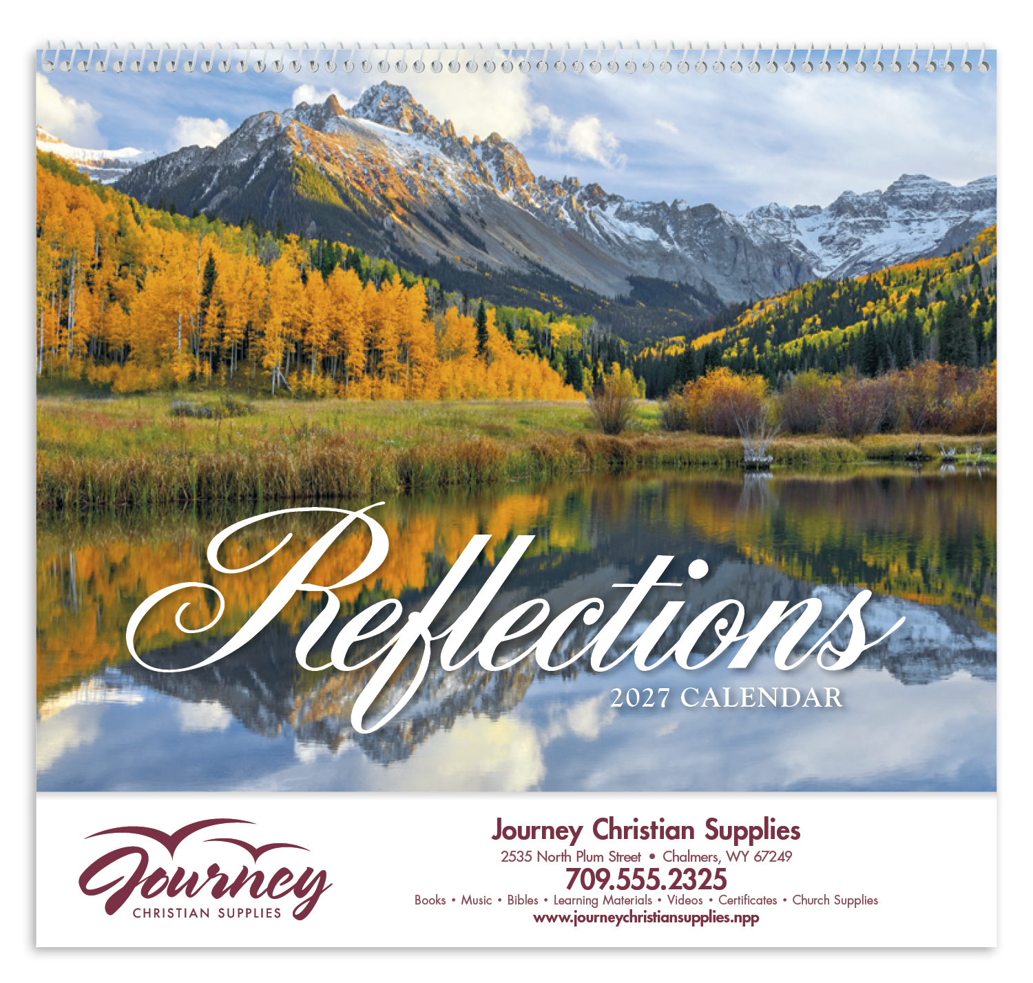 HotLine® Products Reflections (Non-Denominational) Appointment Calendar - Spiral 55