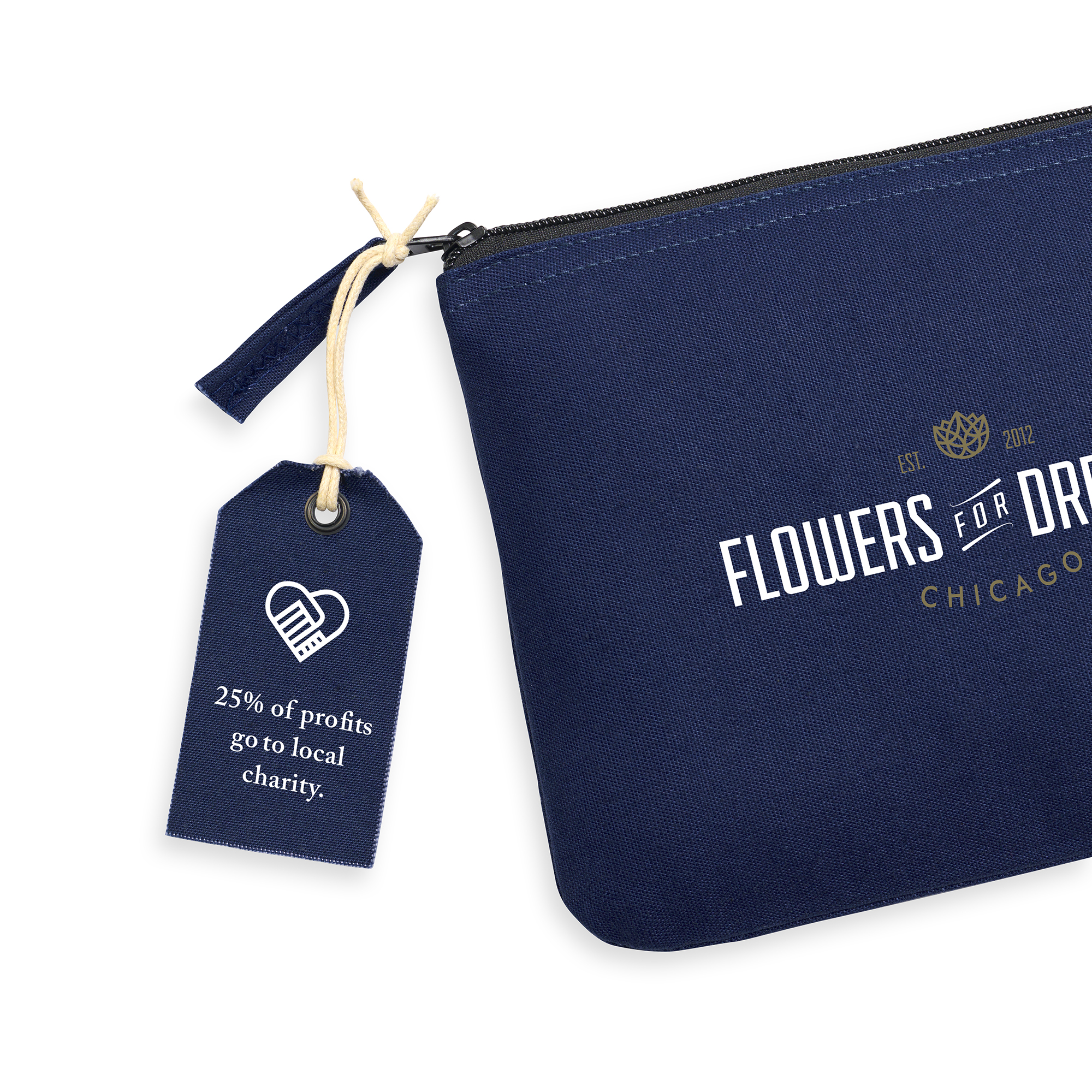 Avery Cotton Zippered Pouch 15