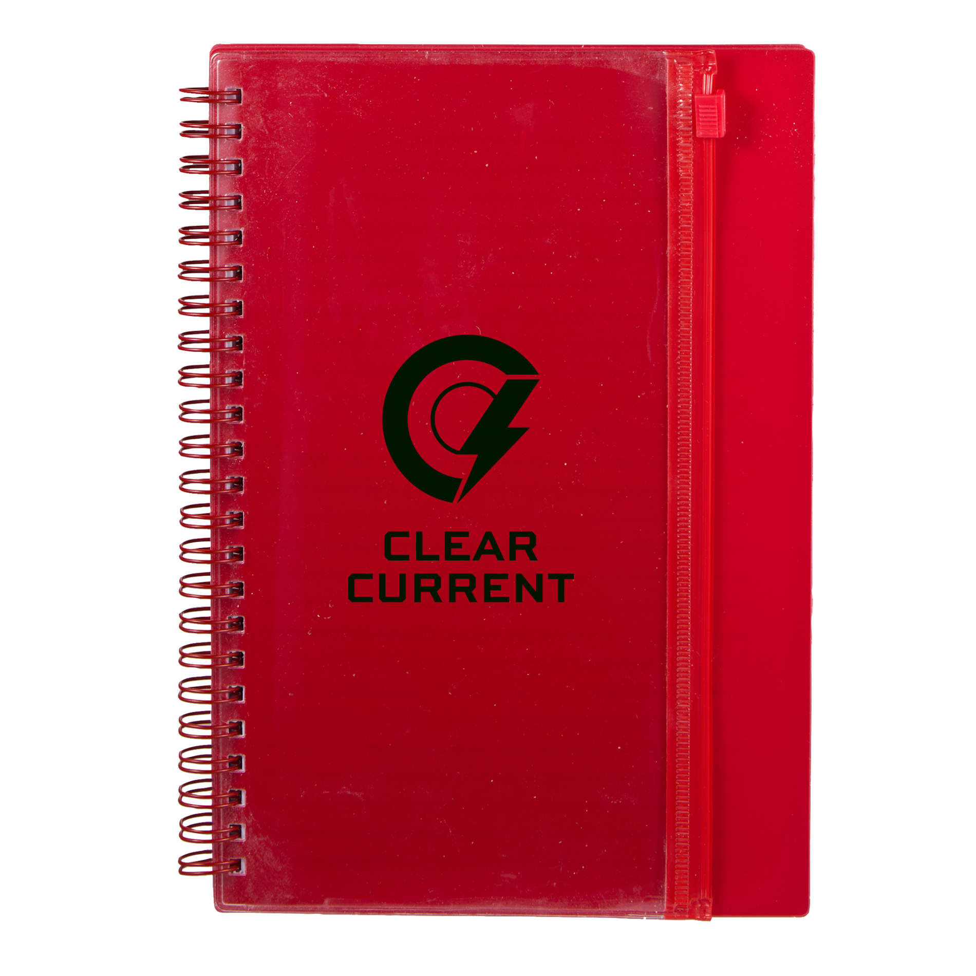 5.5" x 8.5" Spiral Notebook with Clear Pocket 24