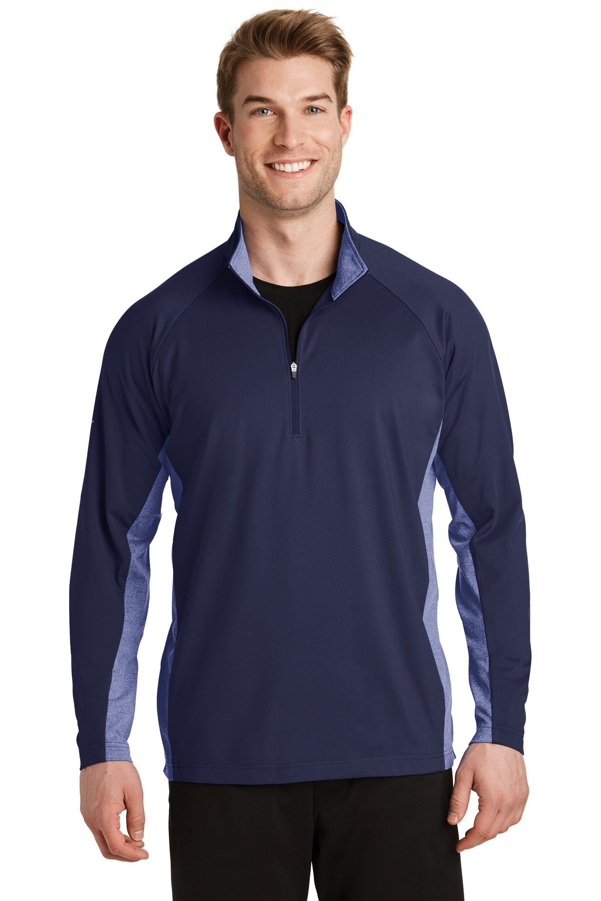 Sport-Tek Sport-Wick Stretch Contrast 1/4-Zip Pullover. ST854, custom hoodie or sweatshirt with logo imprint 24