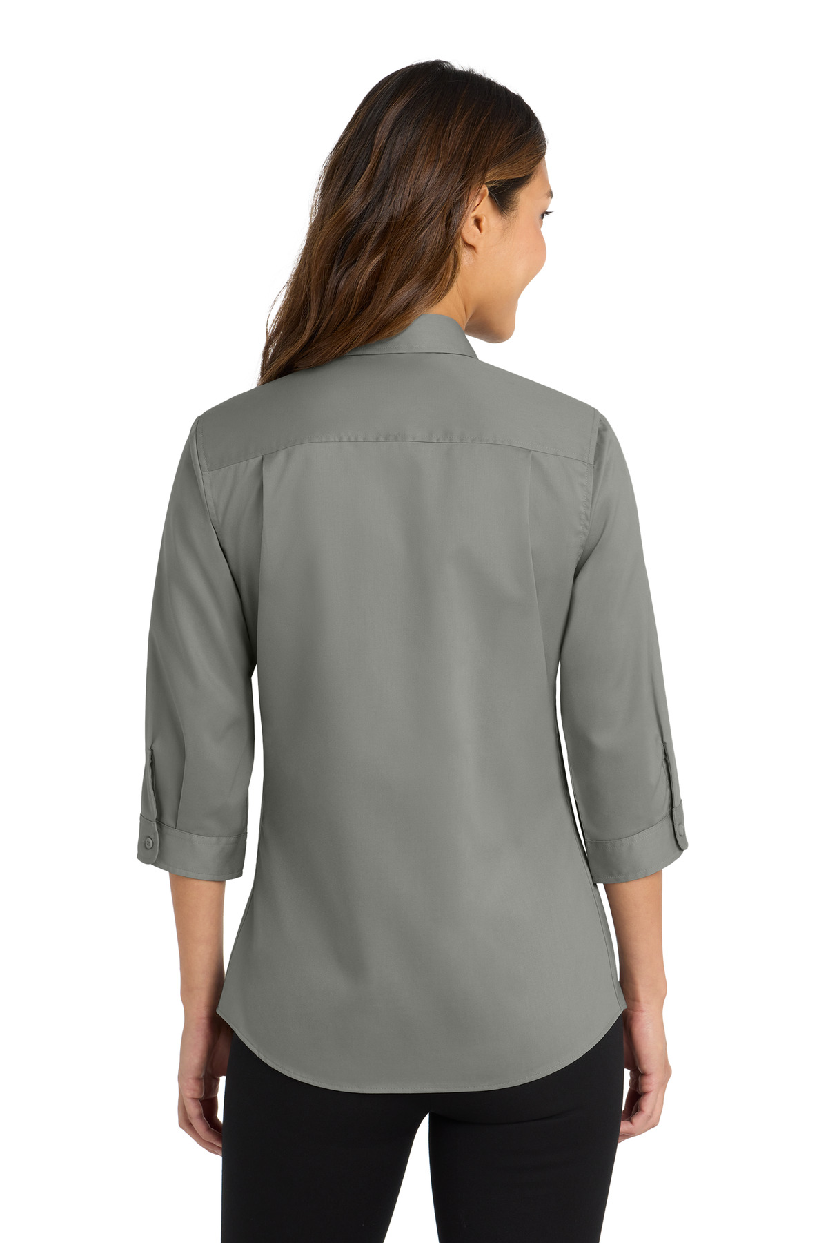 Port Authority Women's 3/4-Sleeve SuperPro Twill Shirt. L665 16