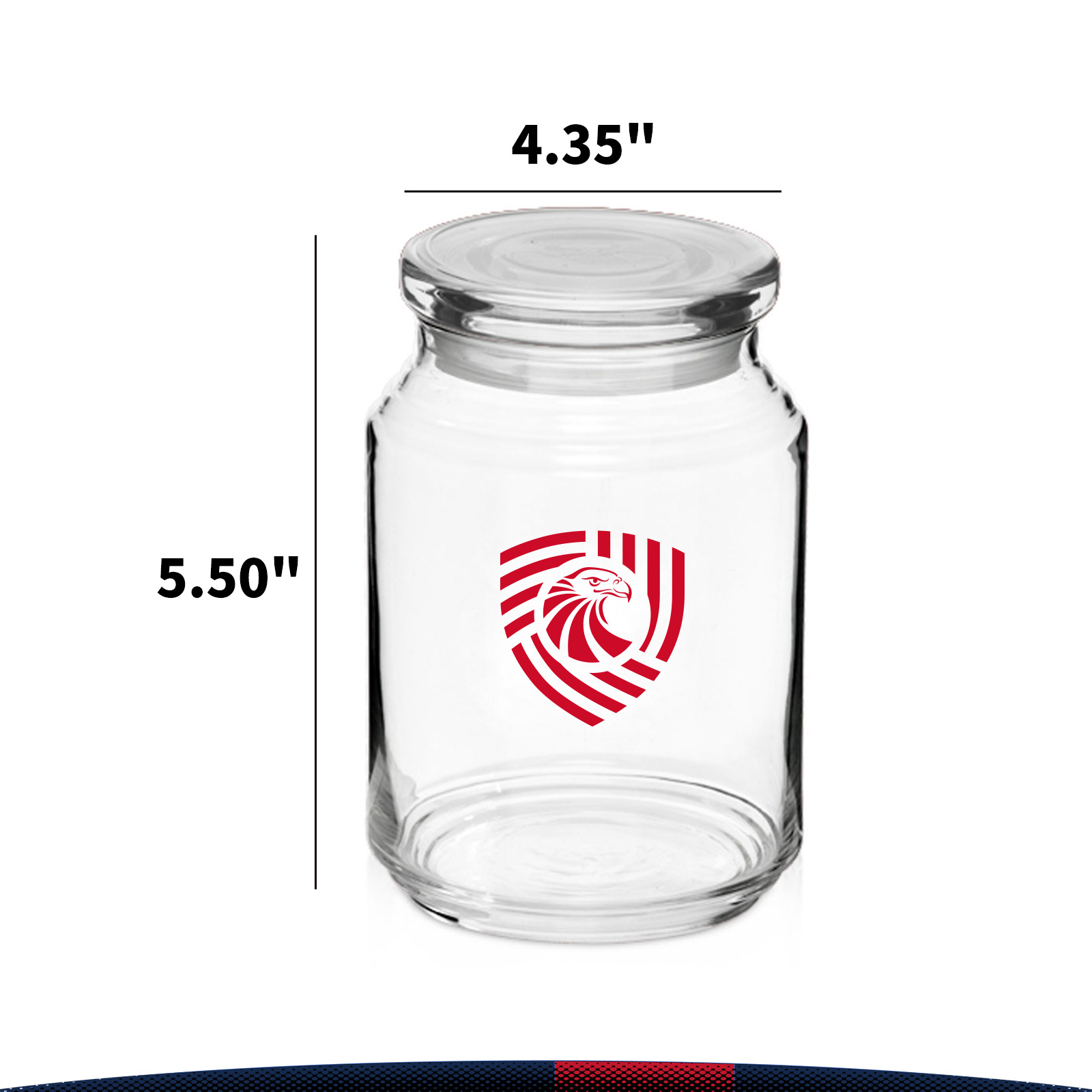 26 oz. ARC Flat Lid Elevation Candy Jar 3