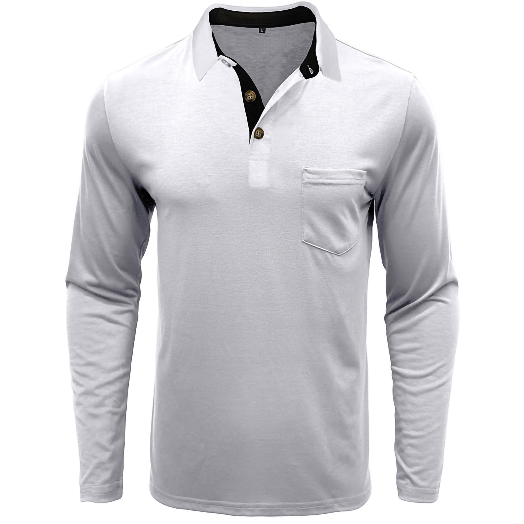 Men's Long Sleeve Polo Shirt 5