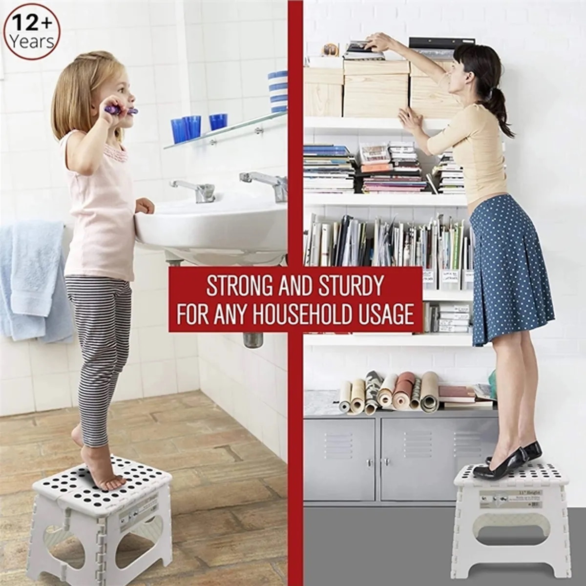 Non Slip Folding Lightweight Step Stool 7