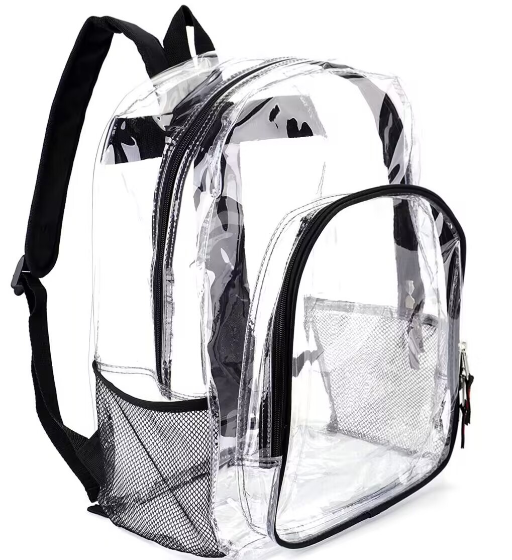 Water-Resistant Clear PVC Backpack 1