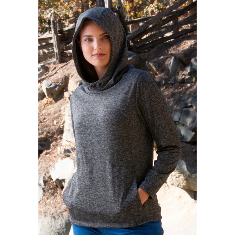 Bermuda Sands Women's Carole Striated Pullover Hoodie 2
