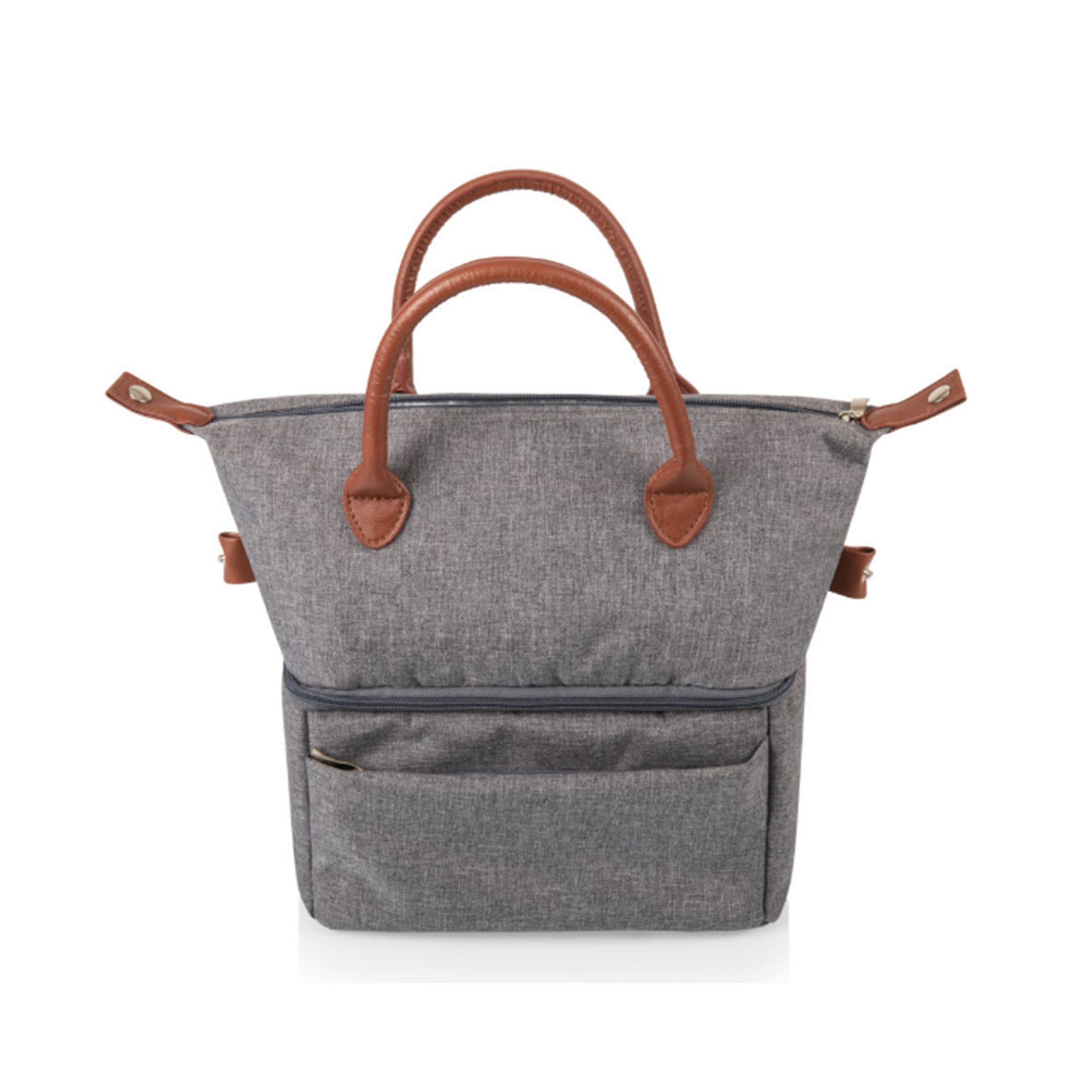 Custom Leather Laptop Lunch Bag Picnic Bag 2