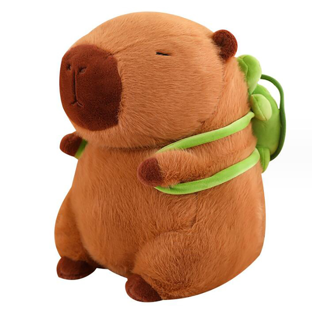 Capybara Plush Toy with Turtle Bag 3