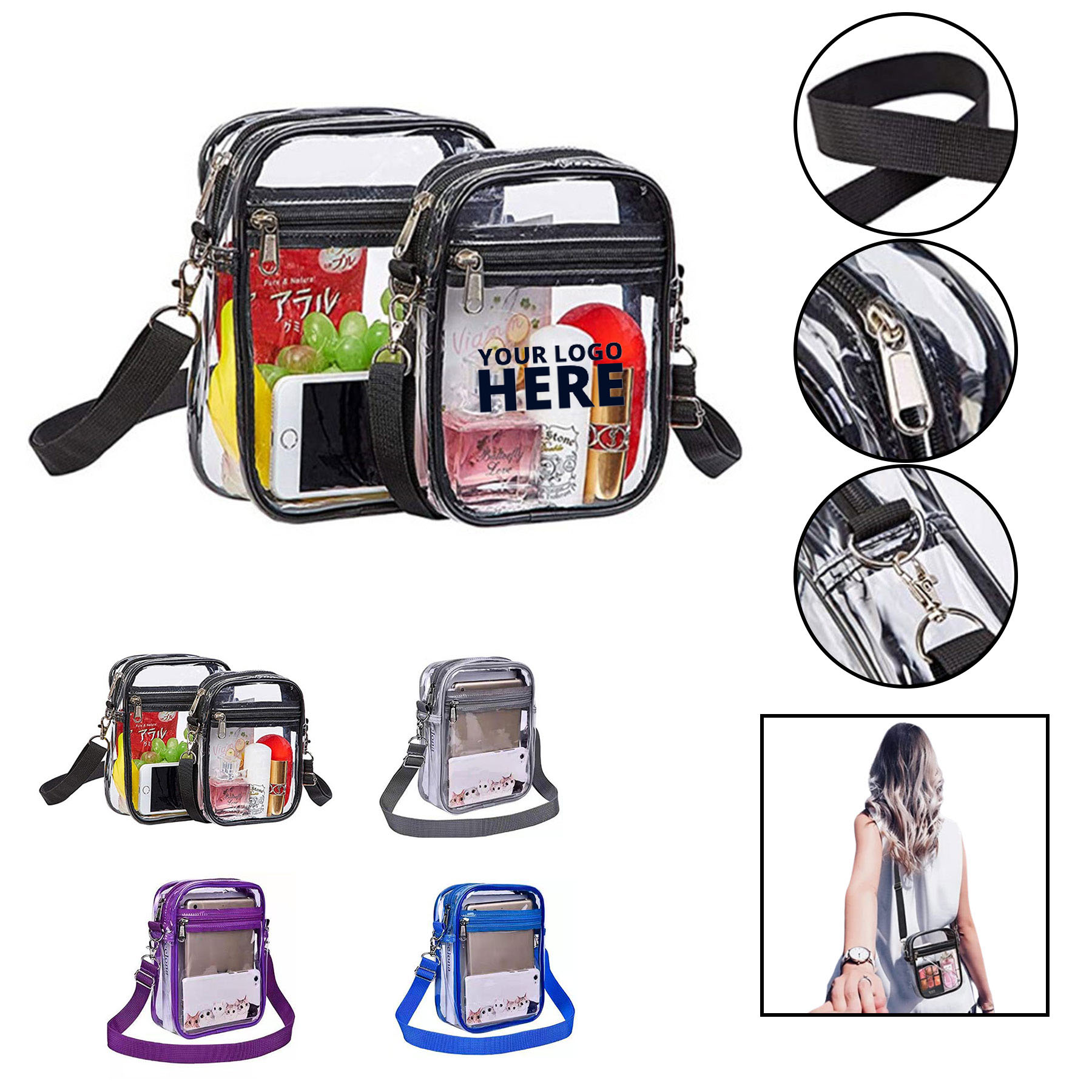 Clear Crossbody Purse Bag 1