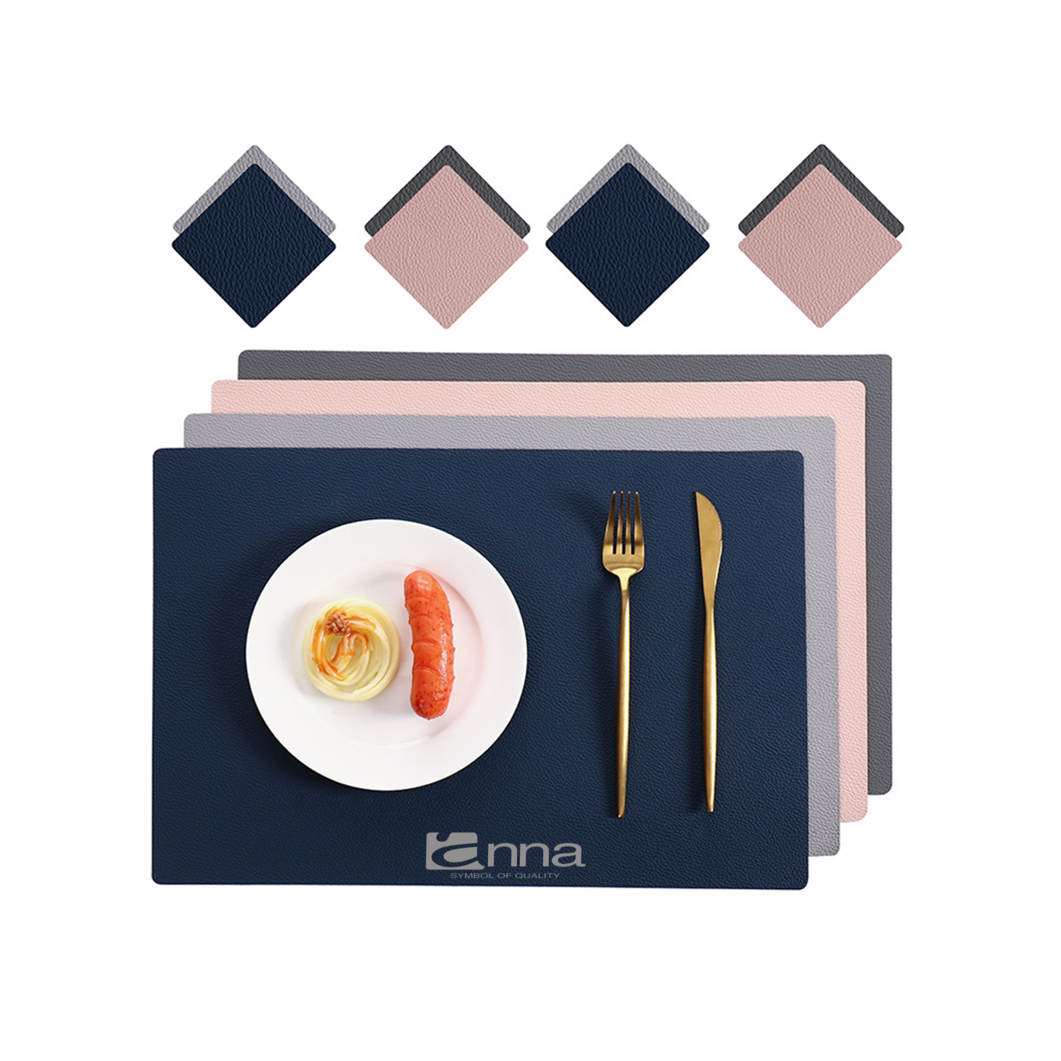 PU Leather Waterproof Placemat 2