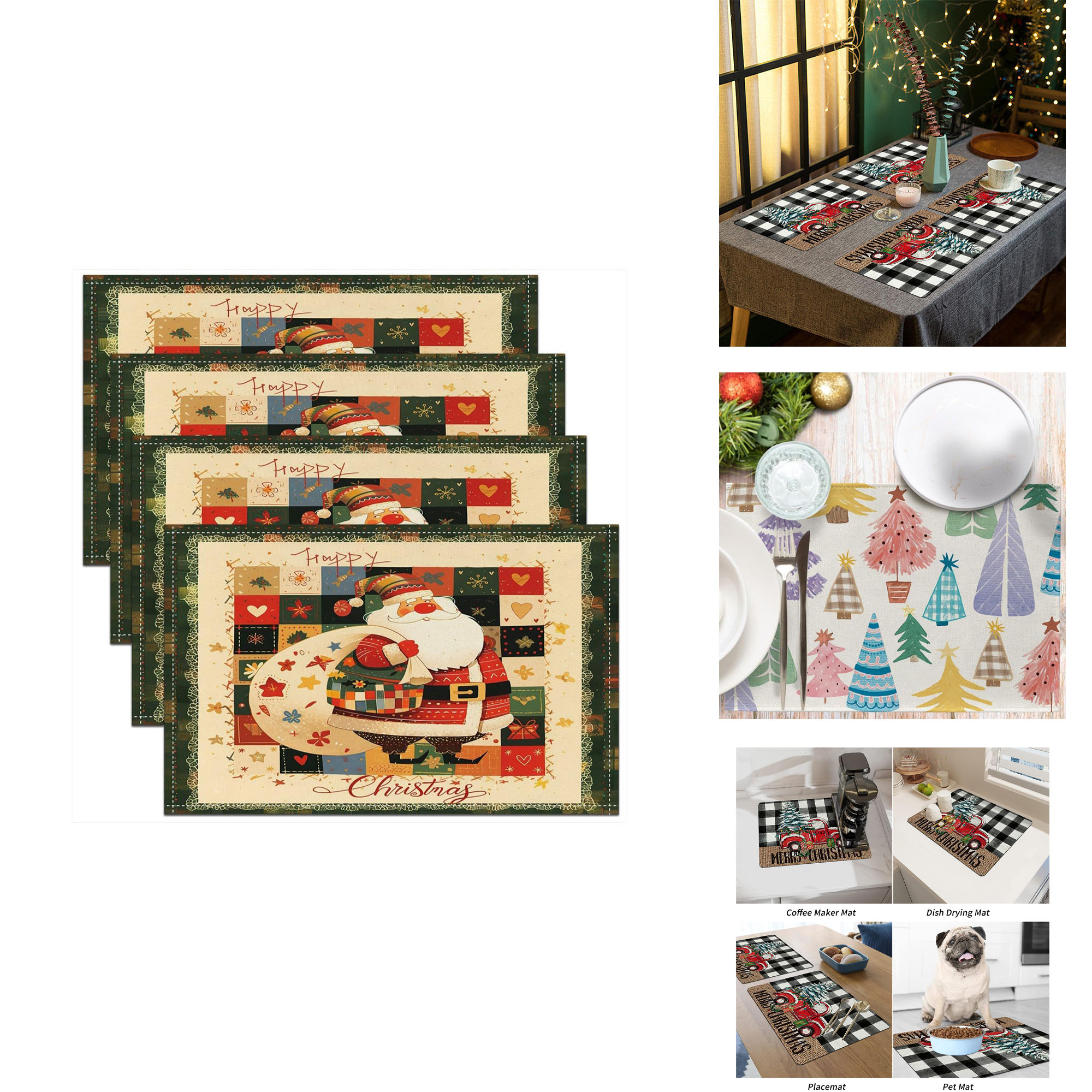 Customized Full Color Holiday Table Mat 4