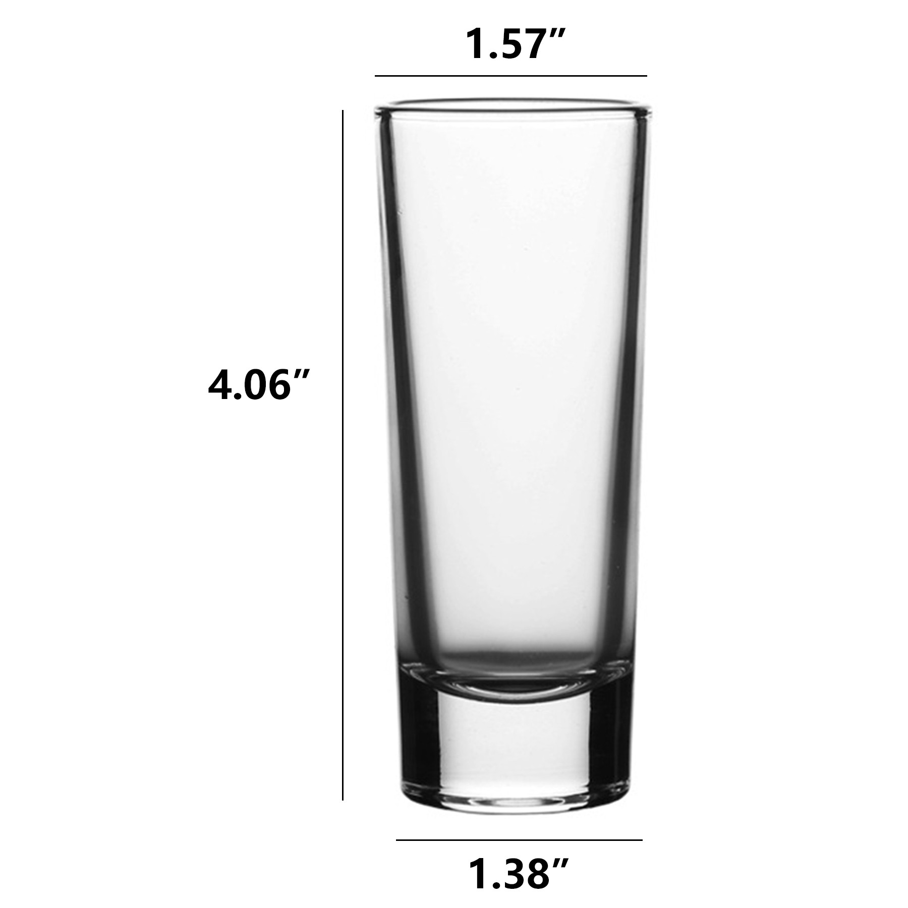 10 Oz Straight Glass Water Cup 2