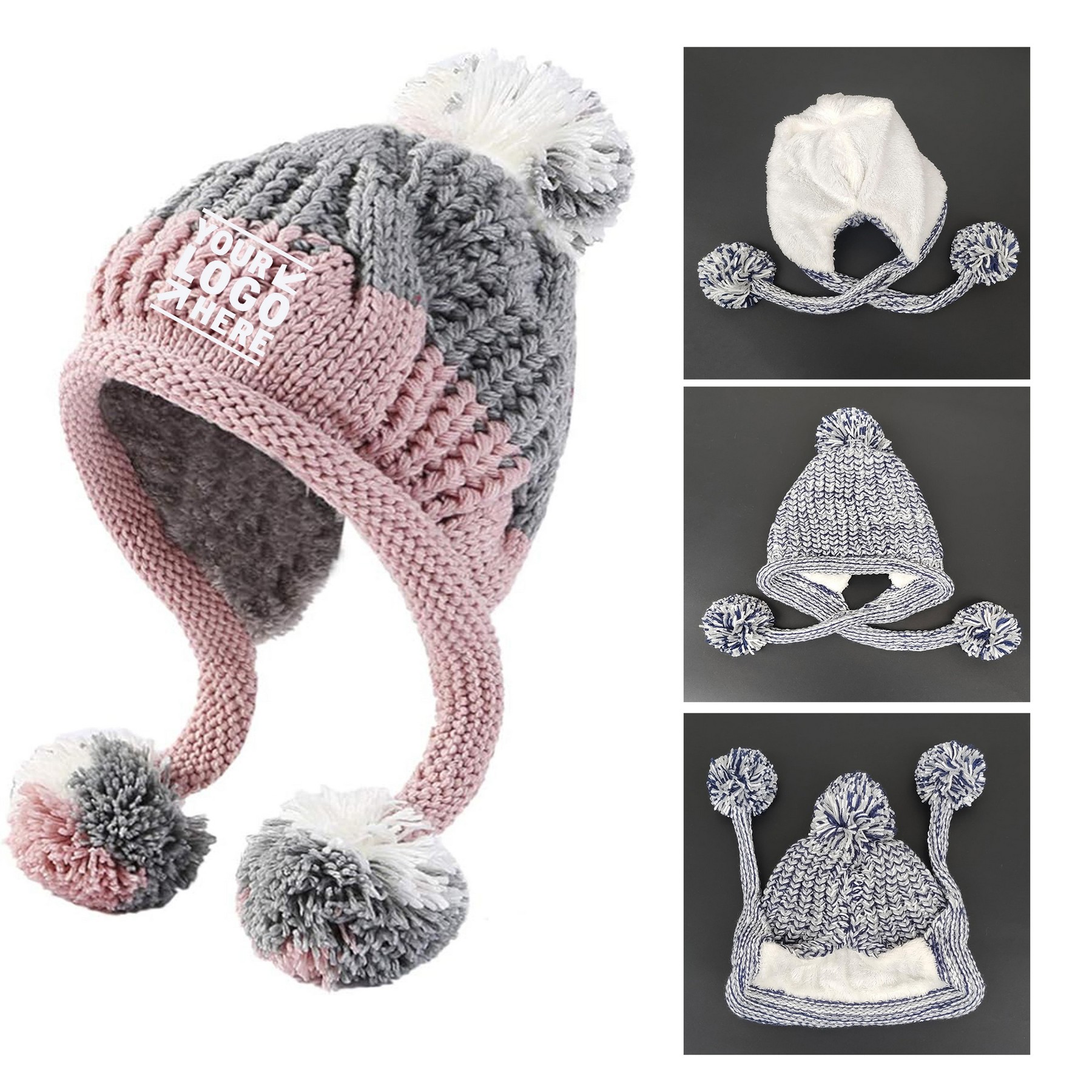 Women Winter Cover Ears Beanie Hat 2