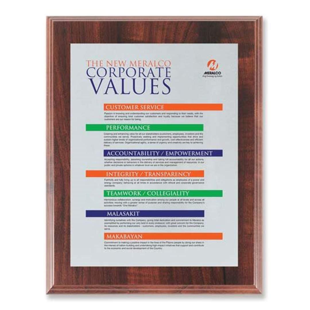 Screenprint Aluminum - Walnut Finish