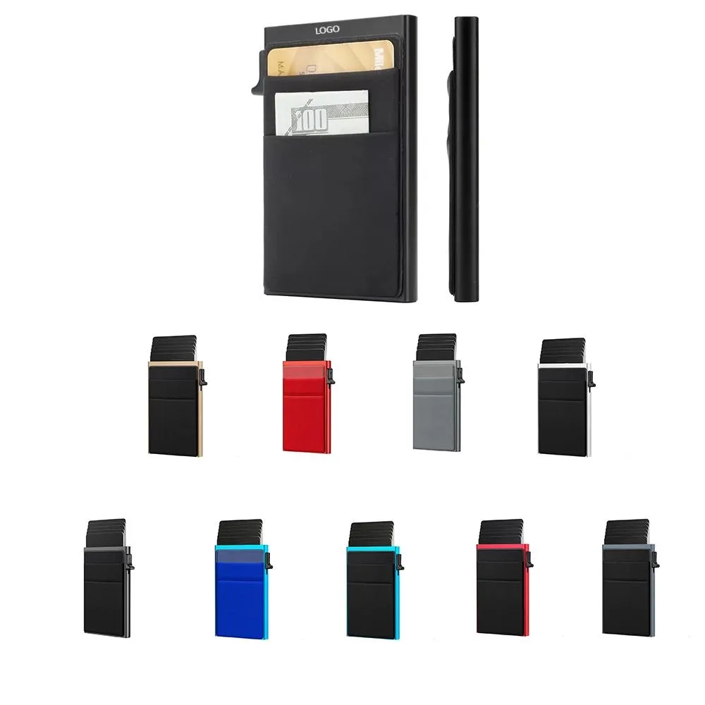 Minimalist RFID Blocking Card Wallet With Money Pocket 1