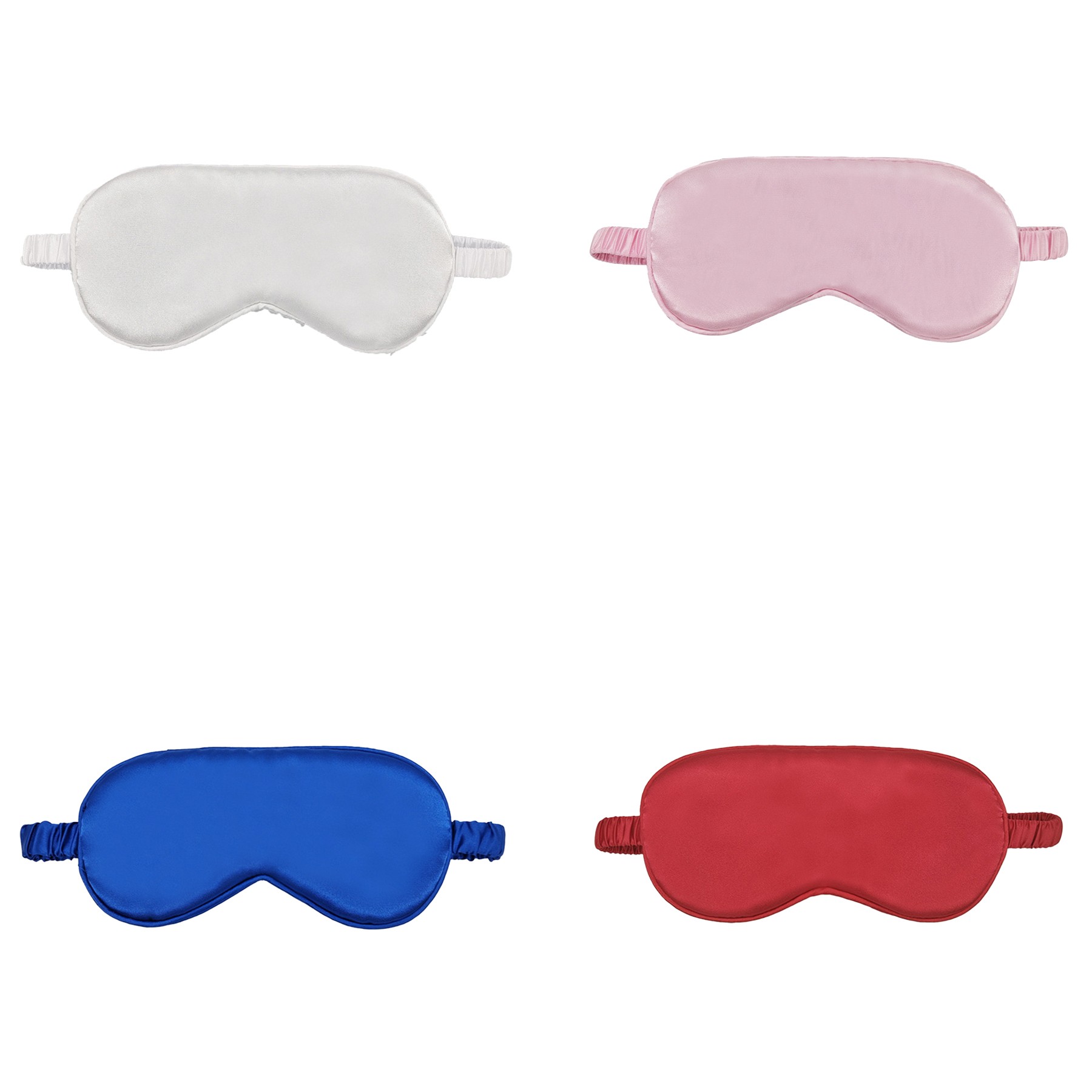 Double-sided Faux Silk Sleep Mask with Light Blocking 4