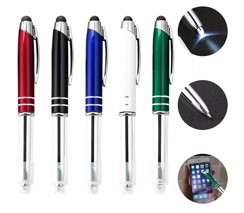 3-in-1 Stylus Pen with LED Flashlight 7