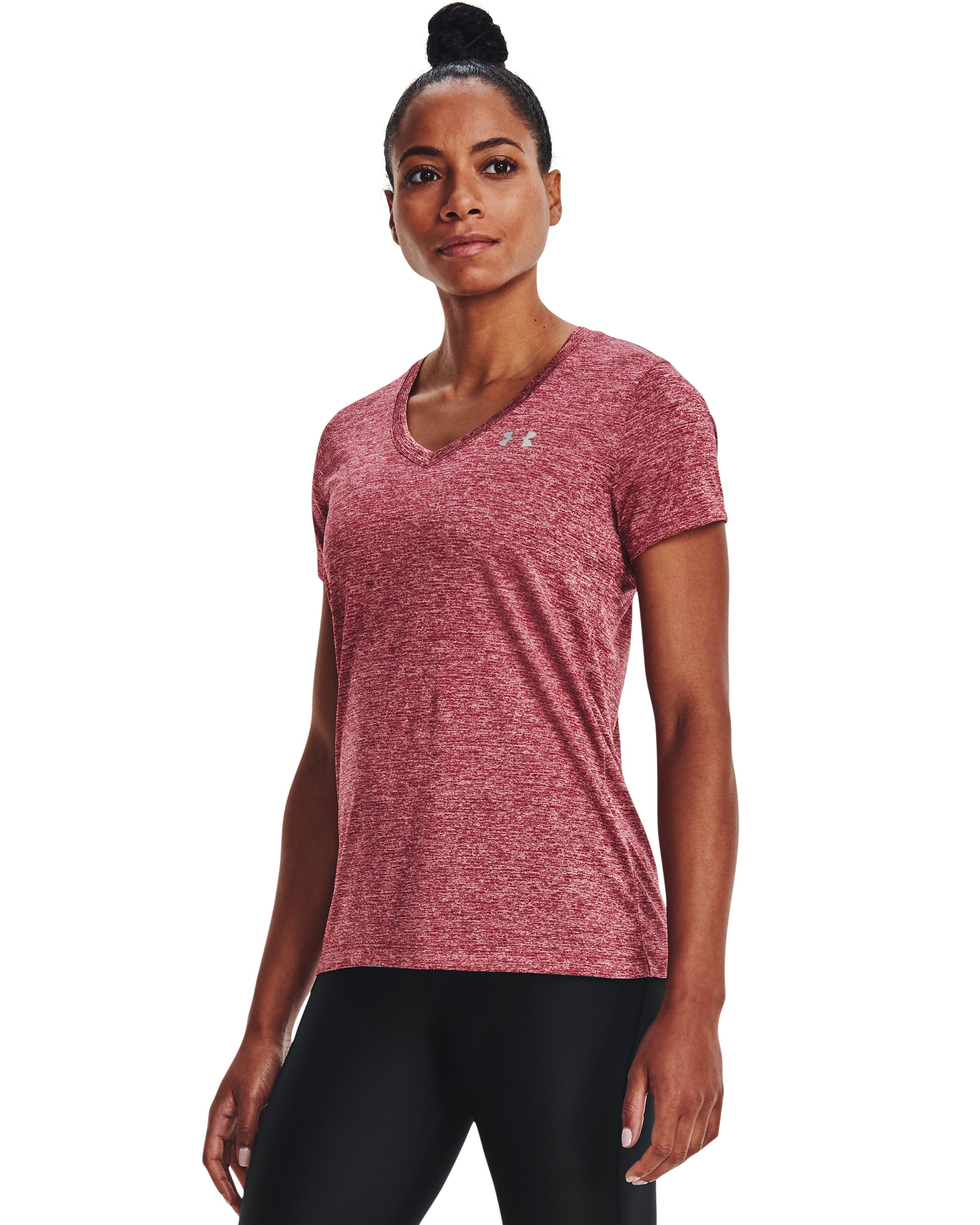 UA Tech Twist Women's V-Neck Short Sleeve 46