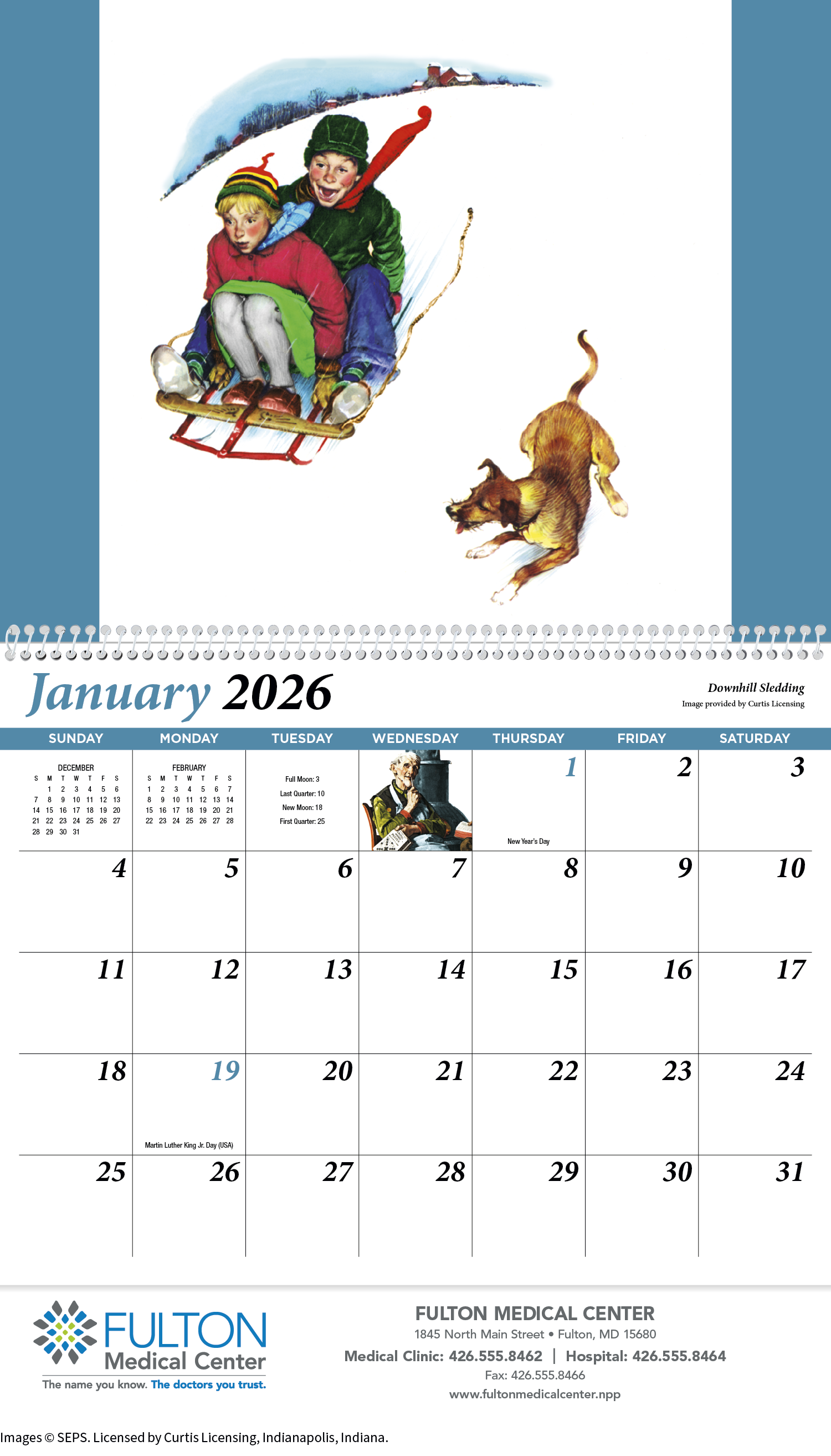 HotLine® Products Rockwell Pharmacy Special Markets Calendar 30
