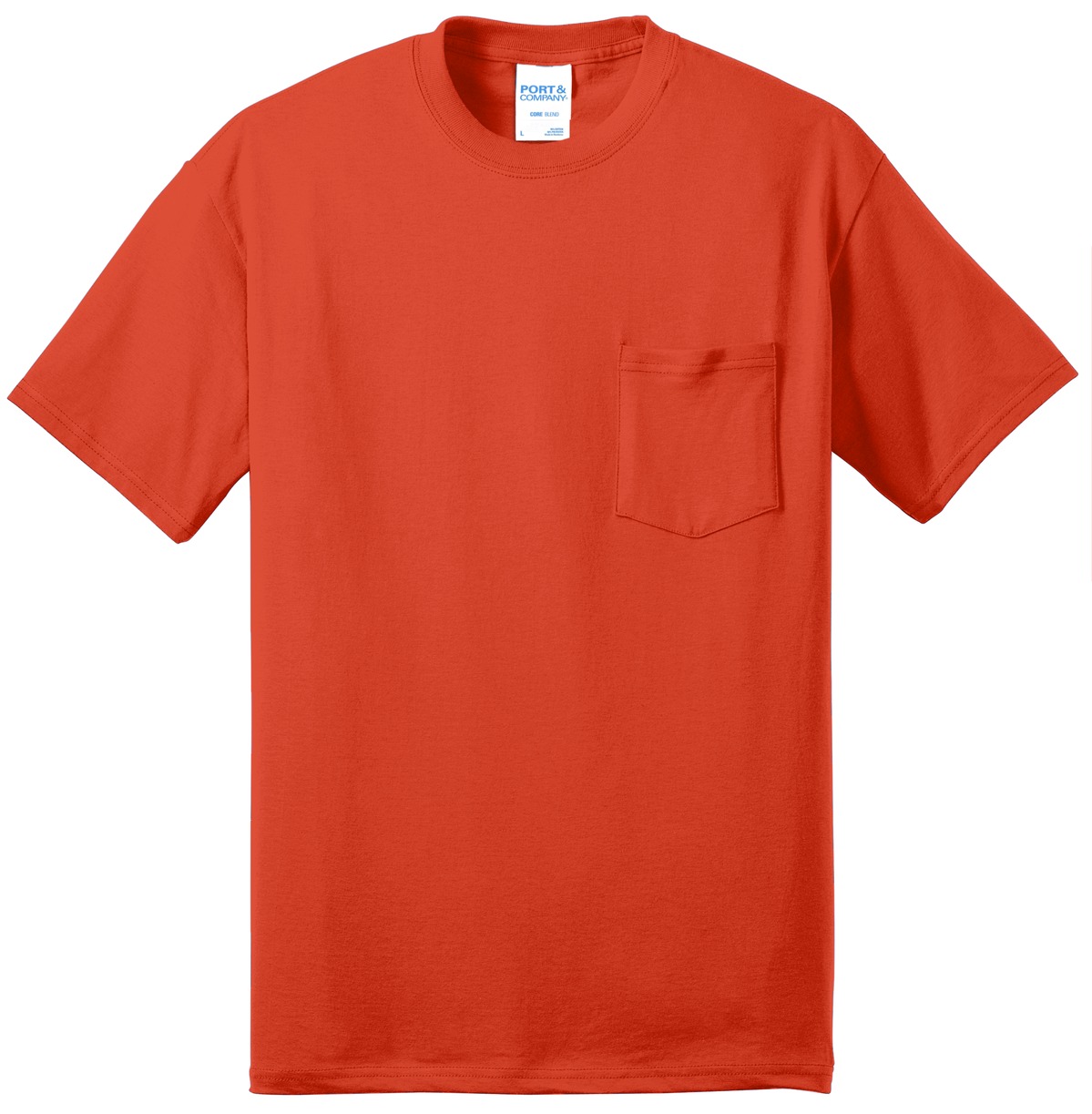 Port & Co Core Blend Pocket Tee. PC55P 32