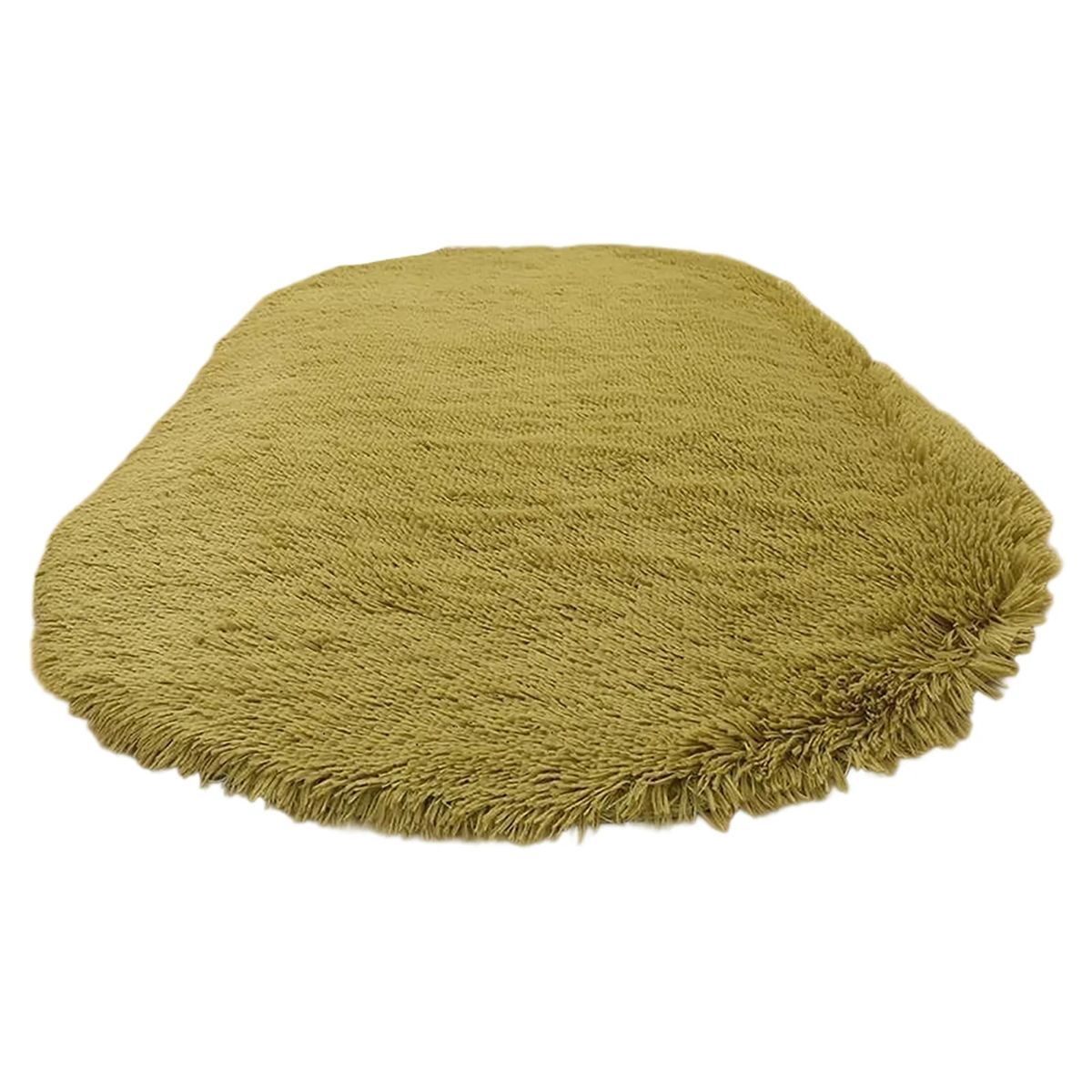 Embroidered Faux Fur Rug for Home Decor 3