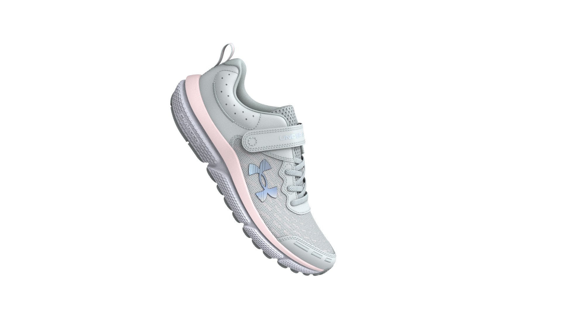 UA Assert 10 Wide Girls' Pre-School Running Shoes 2