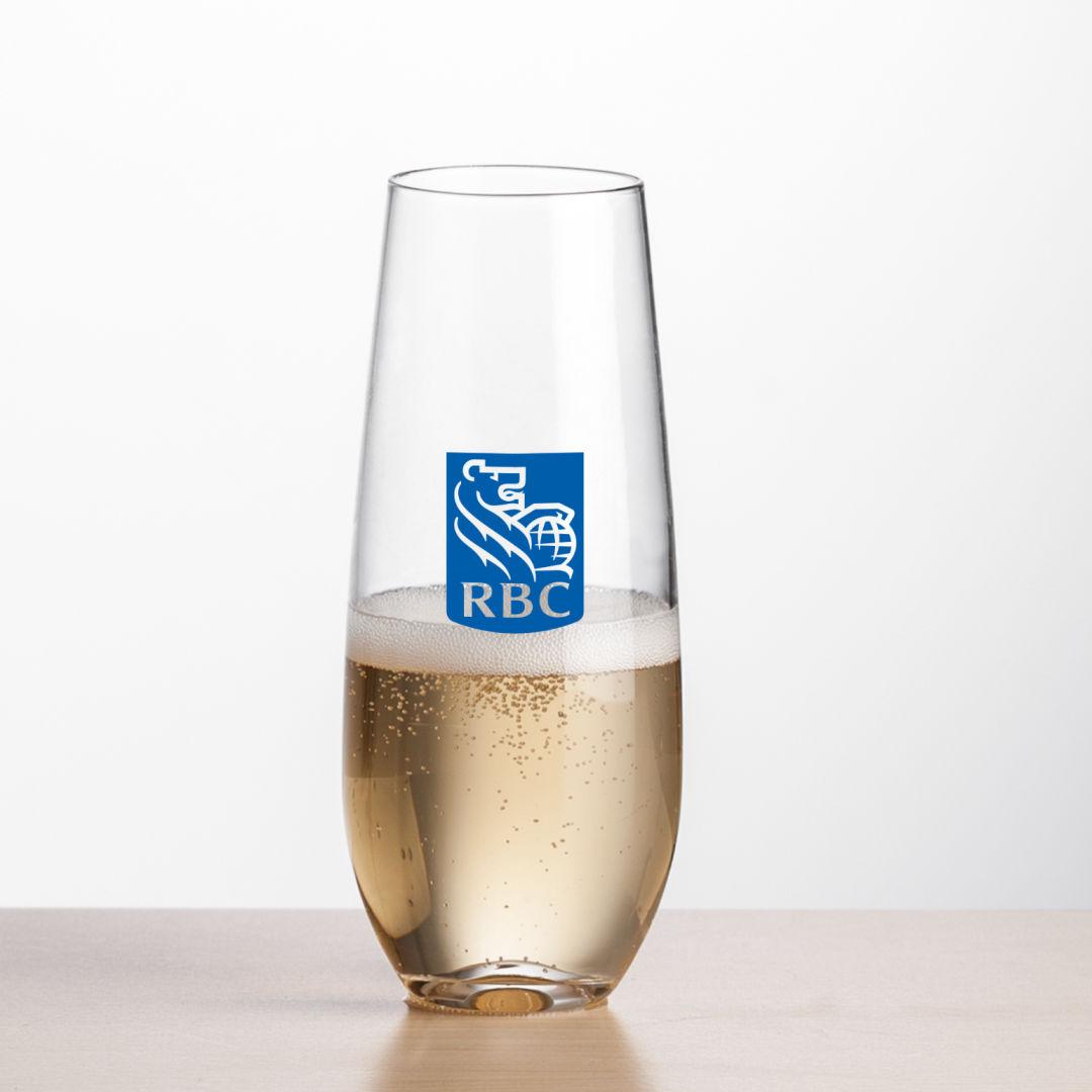 Boston Stemless Flute - Imprinted