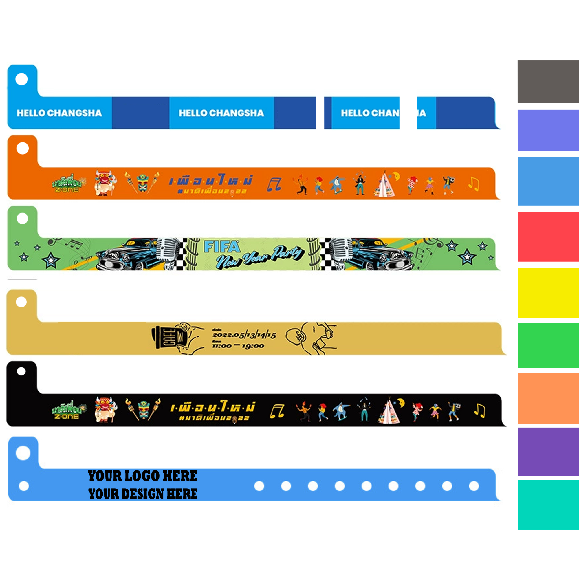 Tailor-Made L-Shaped PVC Adjustable Compression Wristband 1