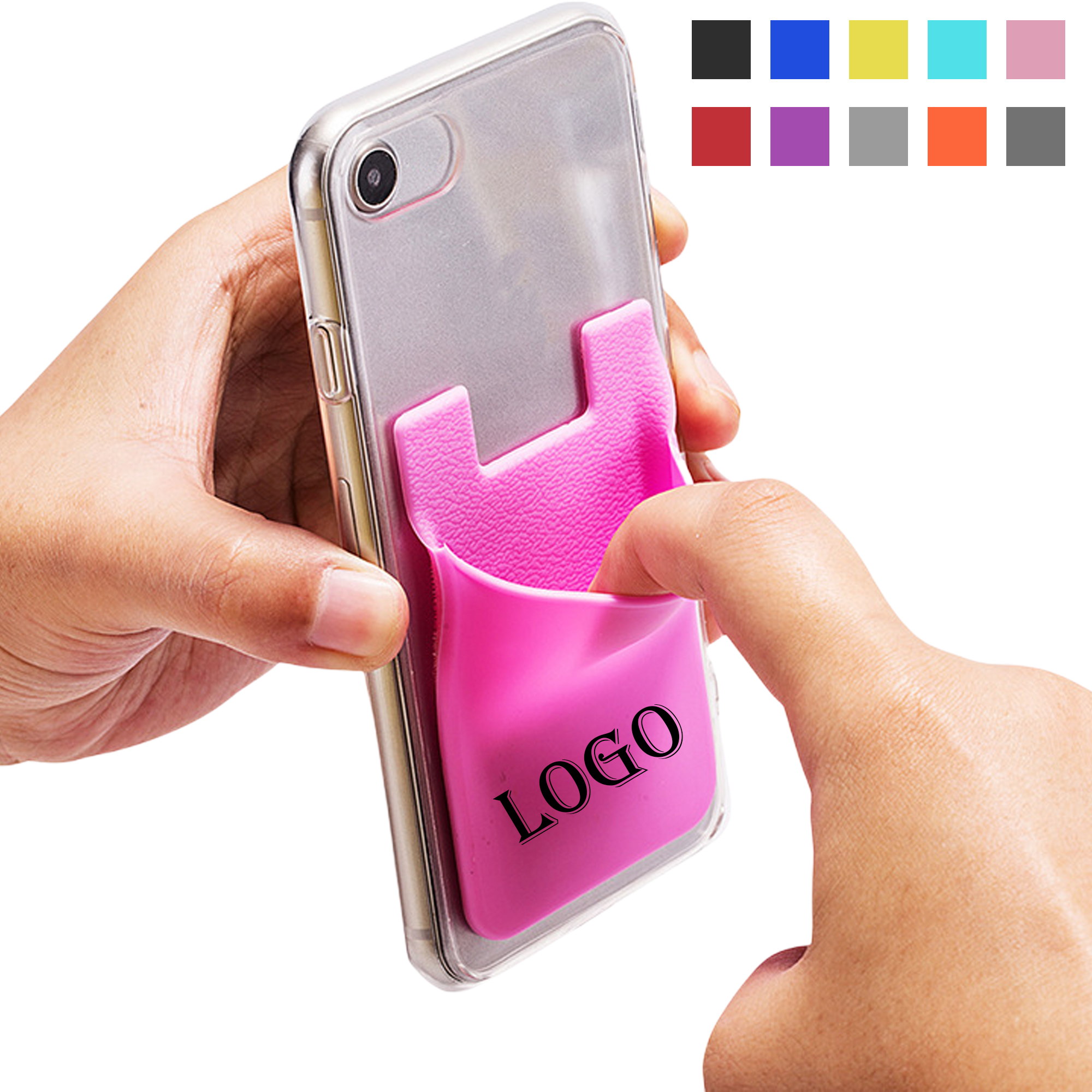 Silicone Phone Card Holder MOQ50 3