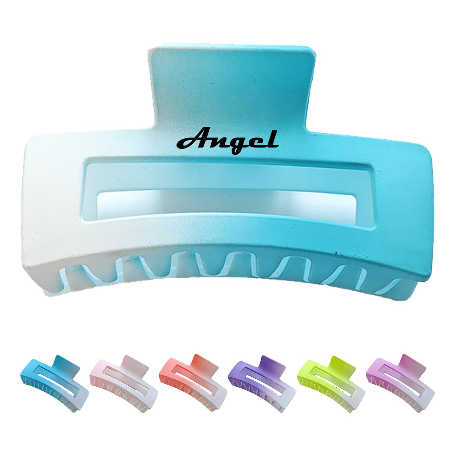 Plastic Square Hair Claw Clip 10