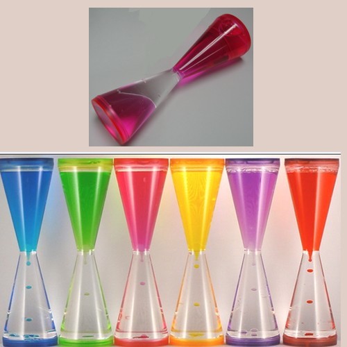 Red Floating Liquid Timer Made of Acrylic, Approx. 8 Minutes 1