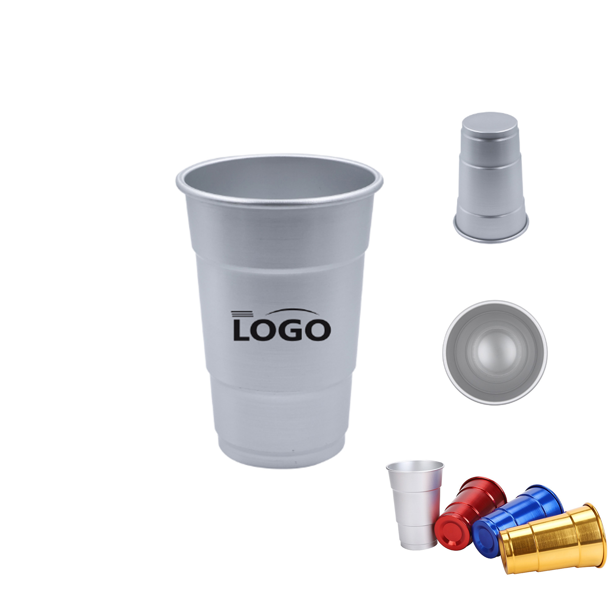 12 Oz Aluminum Reusable Cup 2