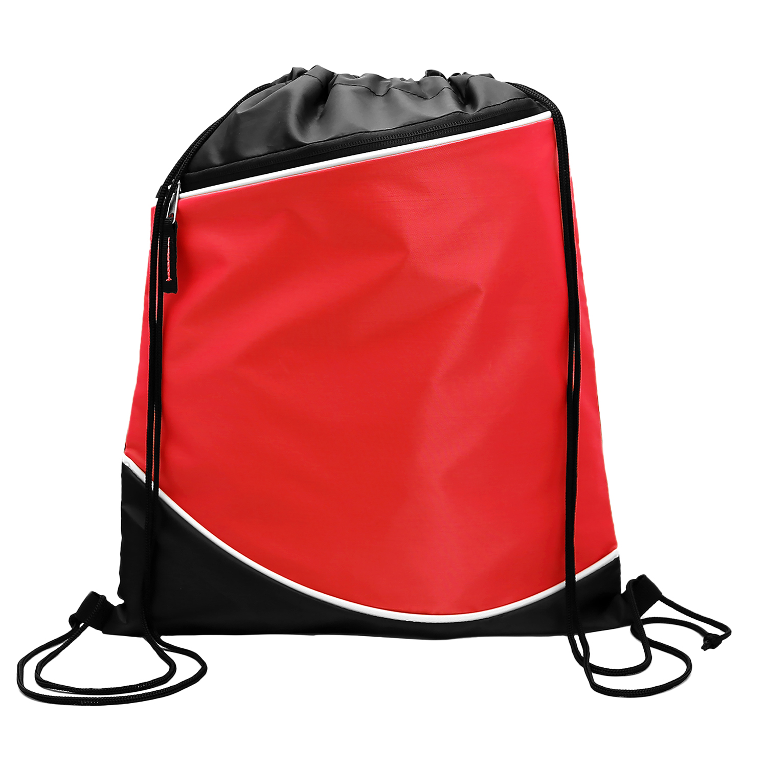 Drawstring Backpack with Zipper Pocket 5