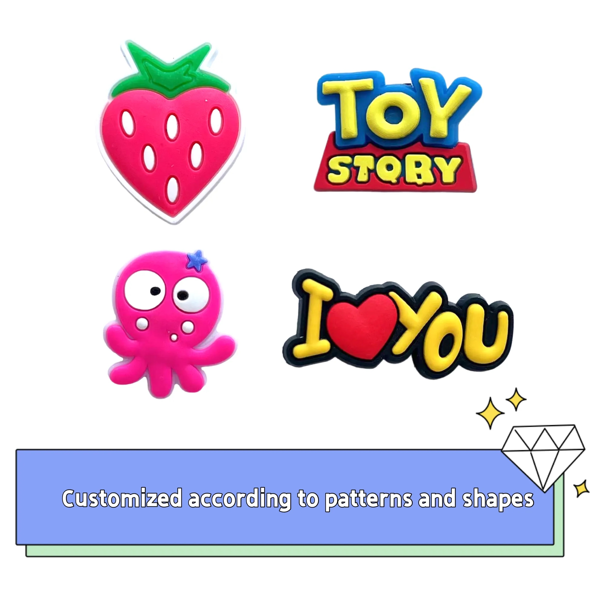 Custom Shoe Charm MOQ 300 3