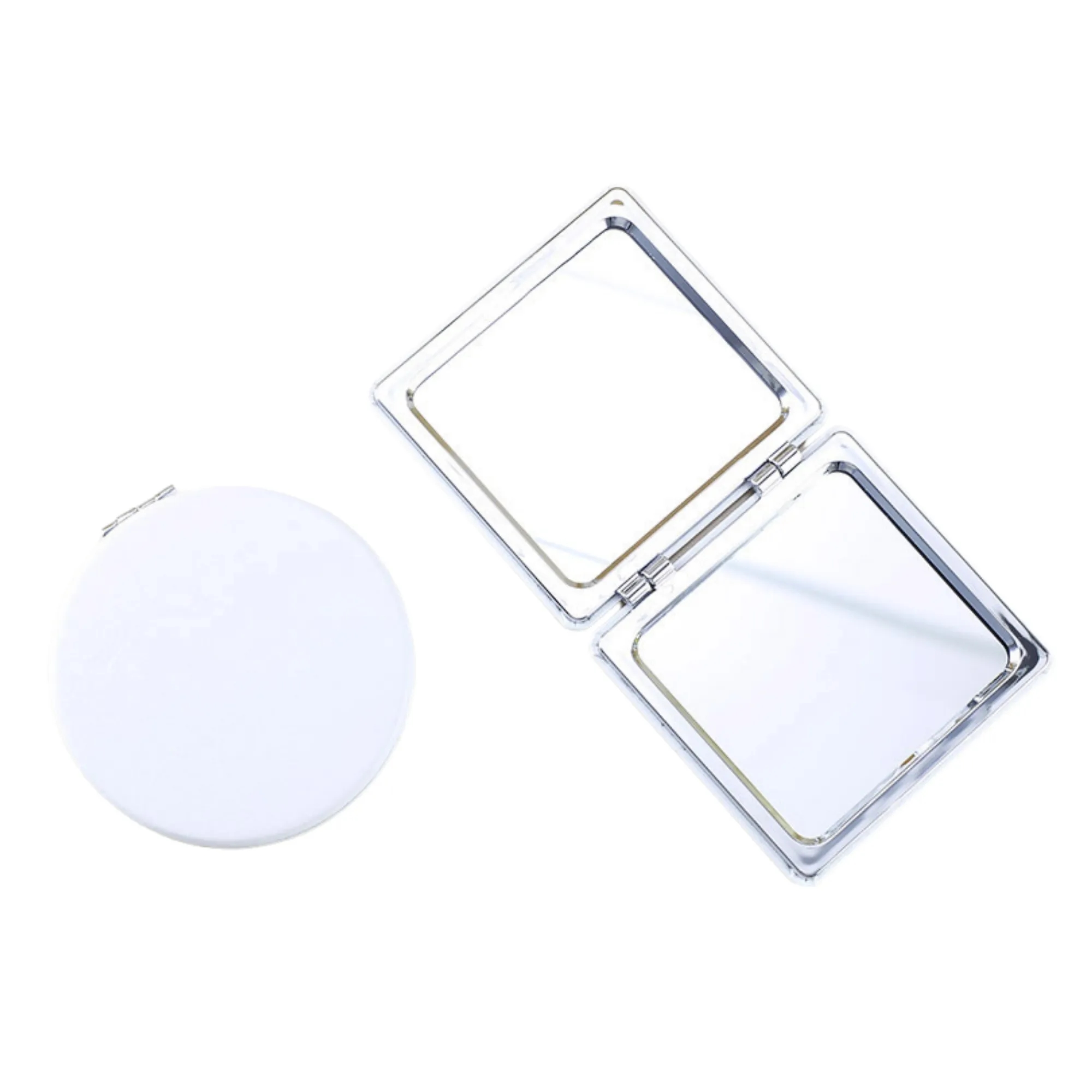 PU Leather Portable Folding Double-Sided Makeup Mirror 6