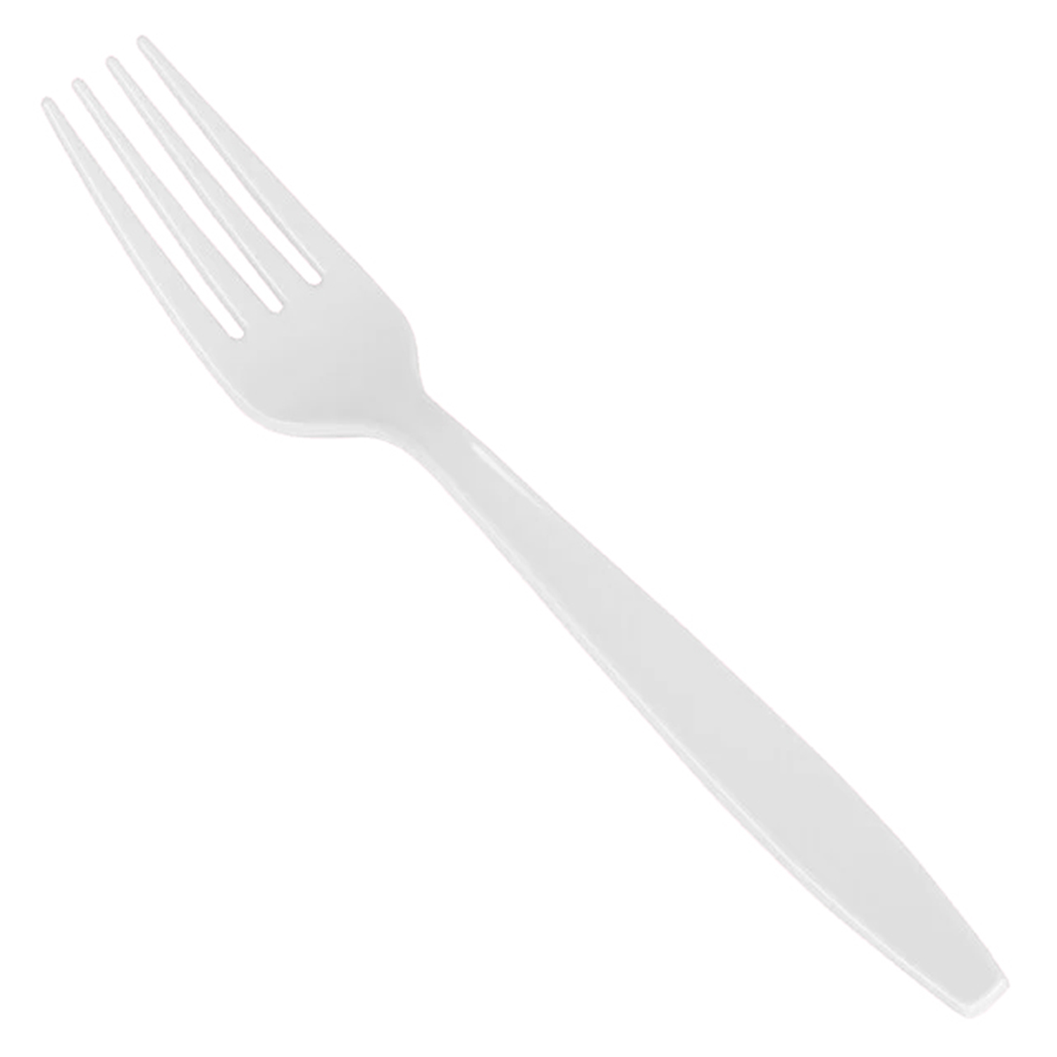 White Plastic Fork