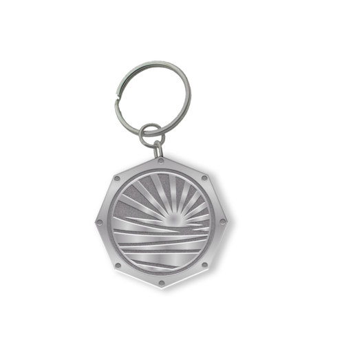 Customized Zinc Alloy Keychain with Antique Silver Plating 2