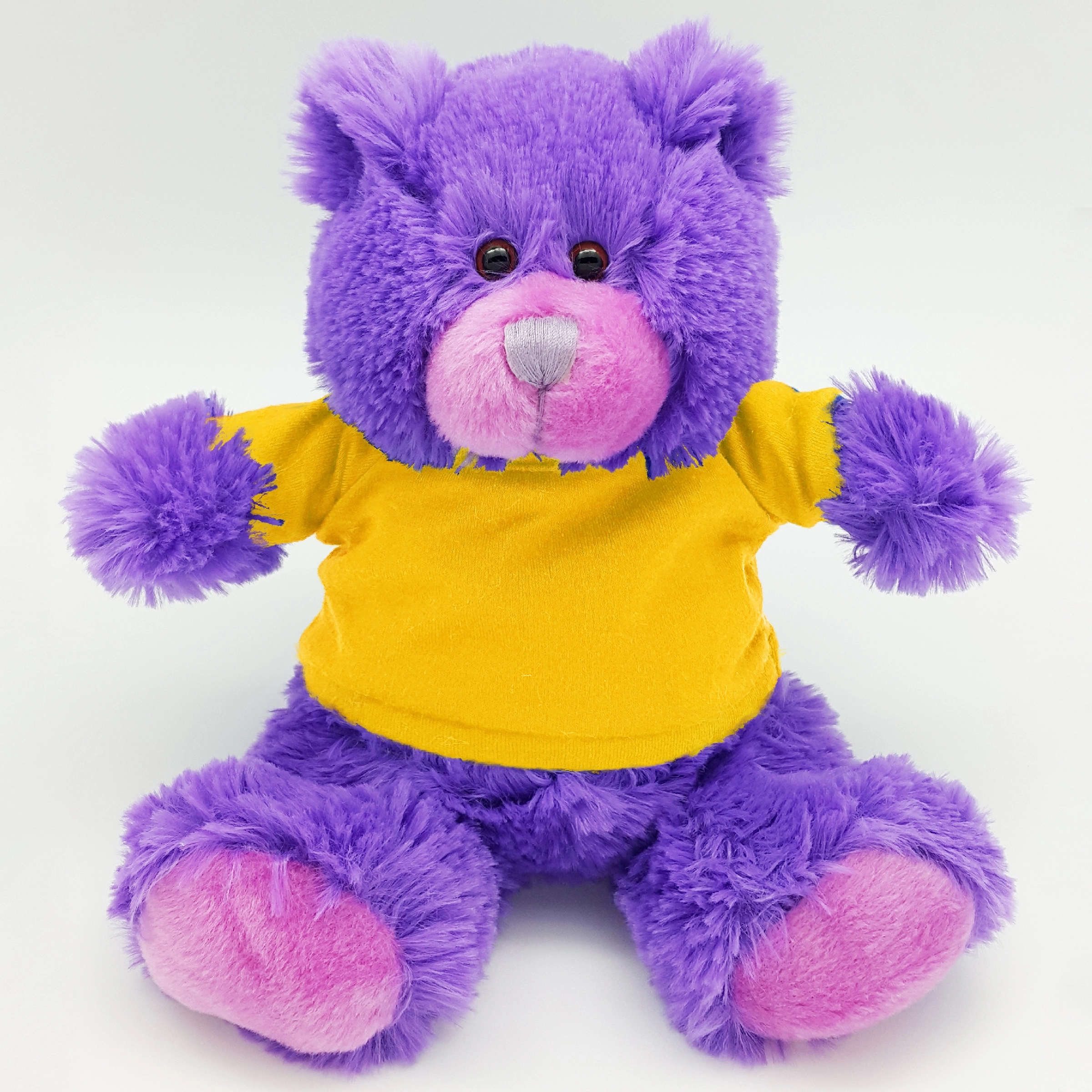 8" Bright Color Purple Bear 14