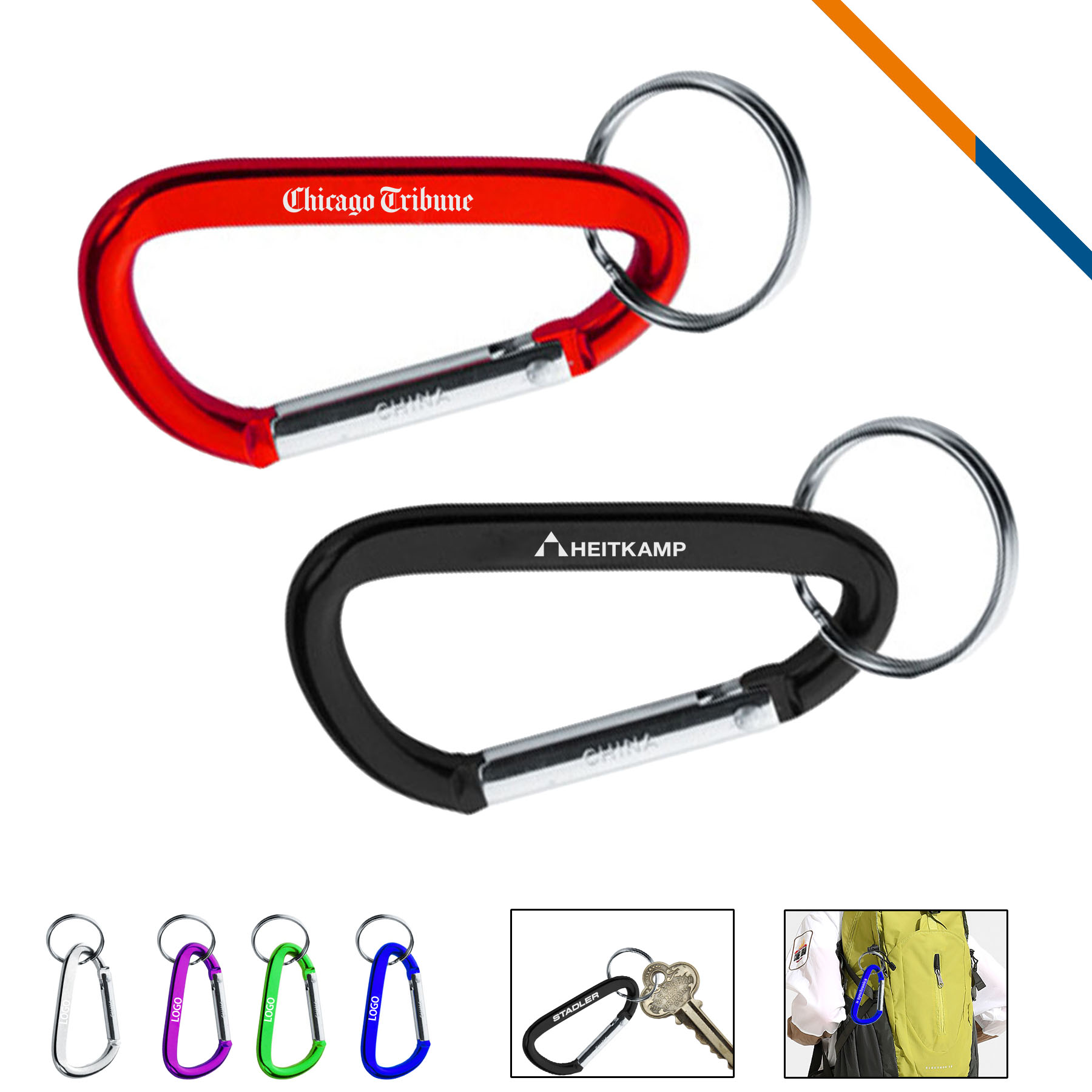 Peka Carabiner Keychains 9