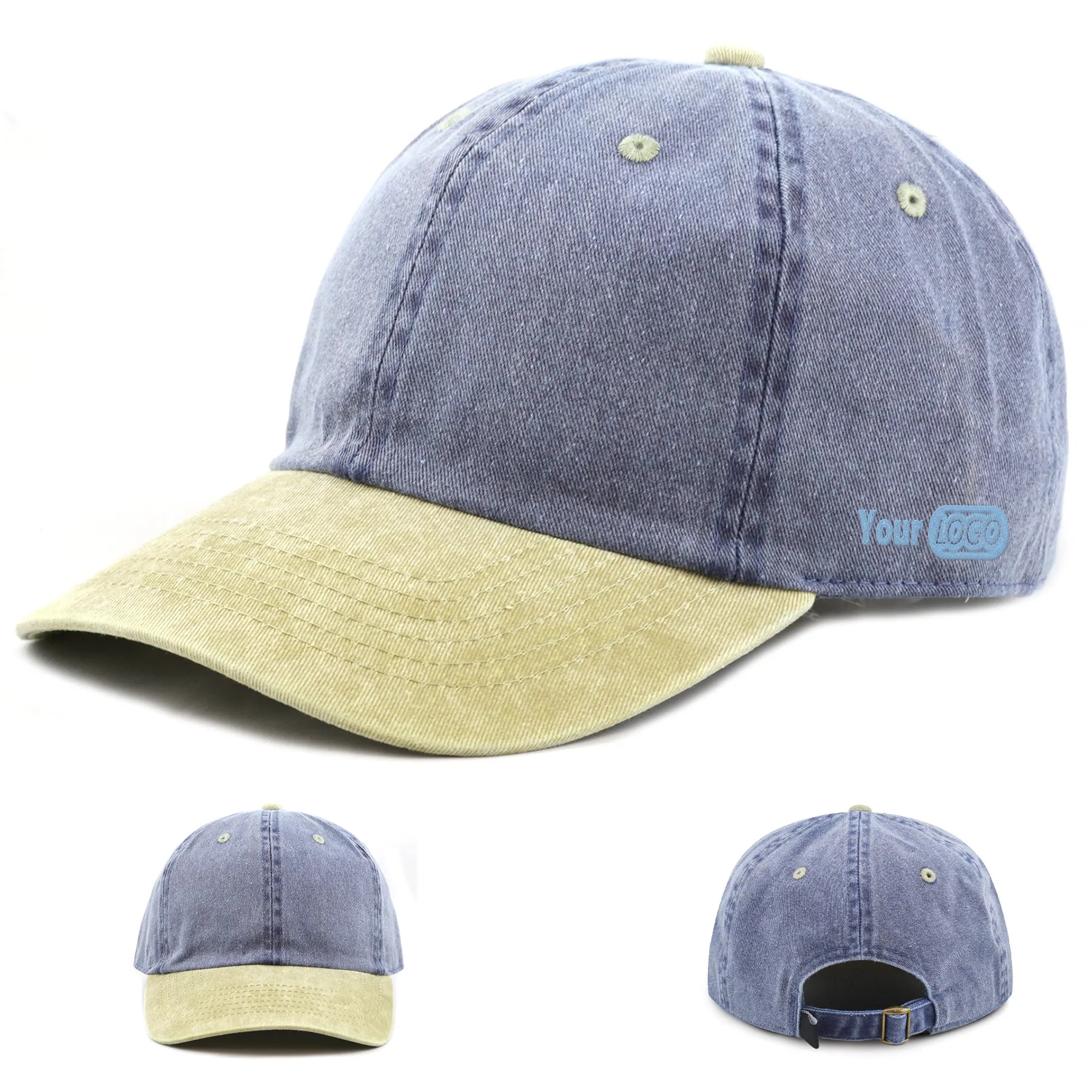 Cotton Contrast Color Fashionable Duckbill Cap