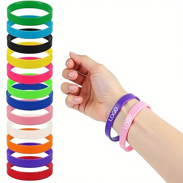 Colorful Silicone Wristbands with Variety Pack 5