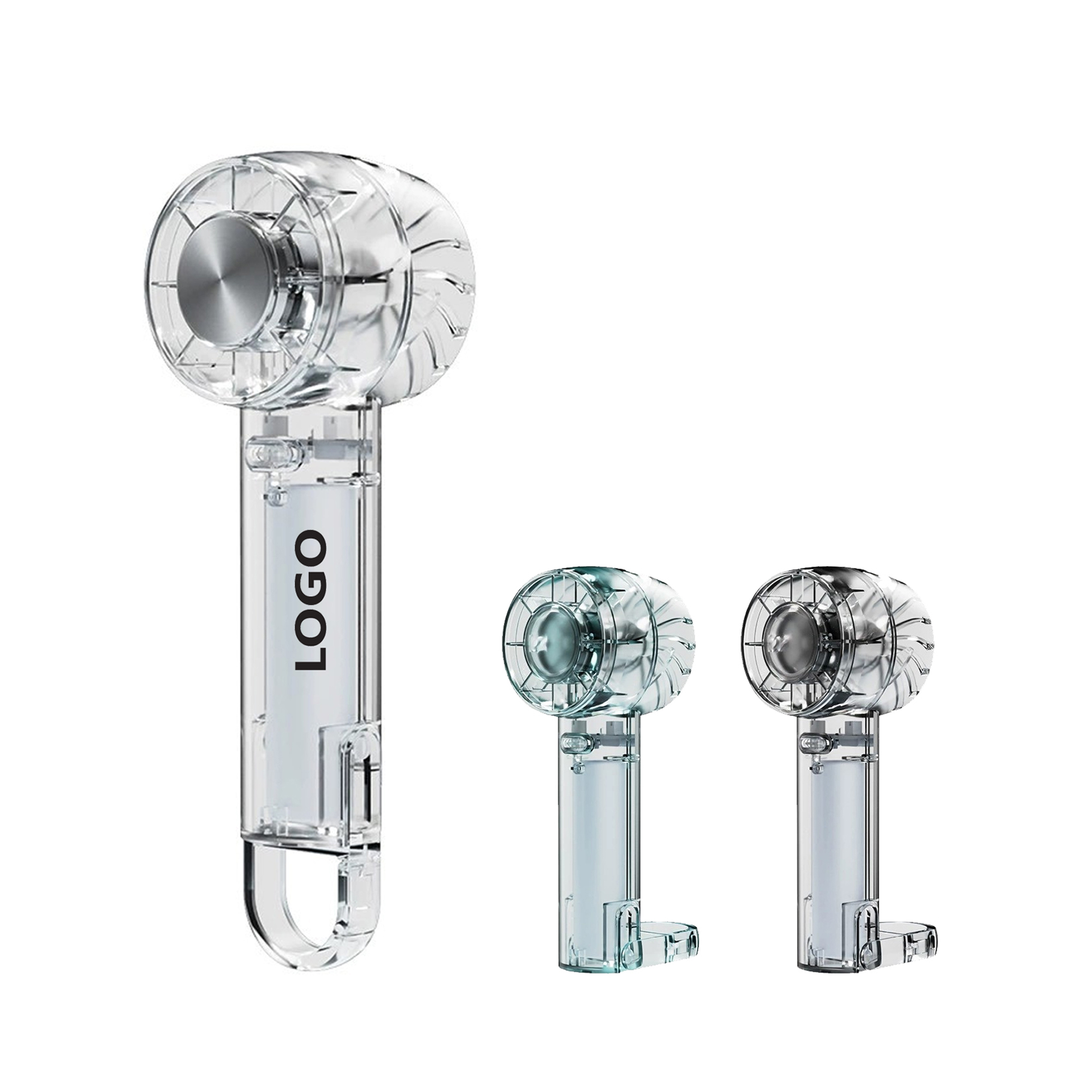 Transparent Handheld Fan with Ice Cooler 1