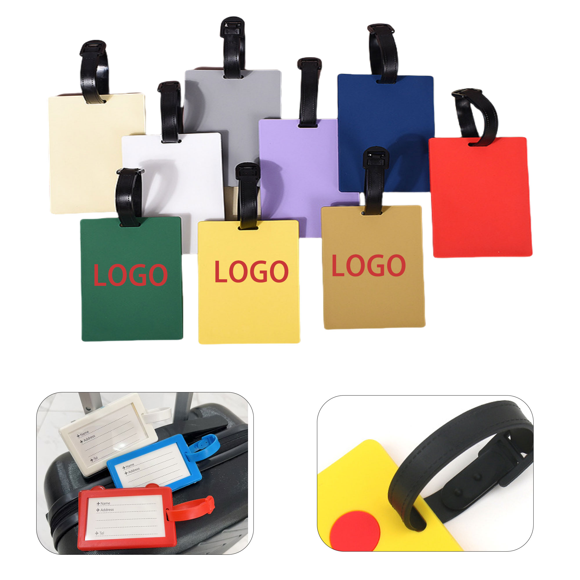 PVC Custom Promotional Luggage Tag 2