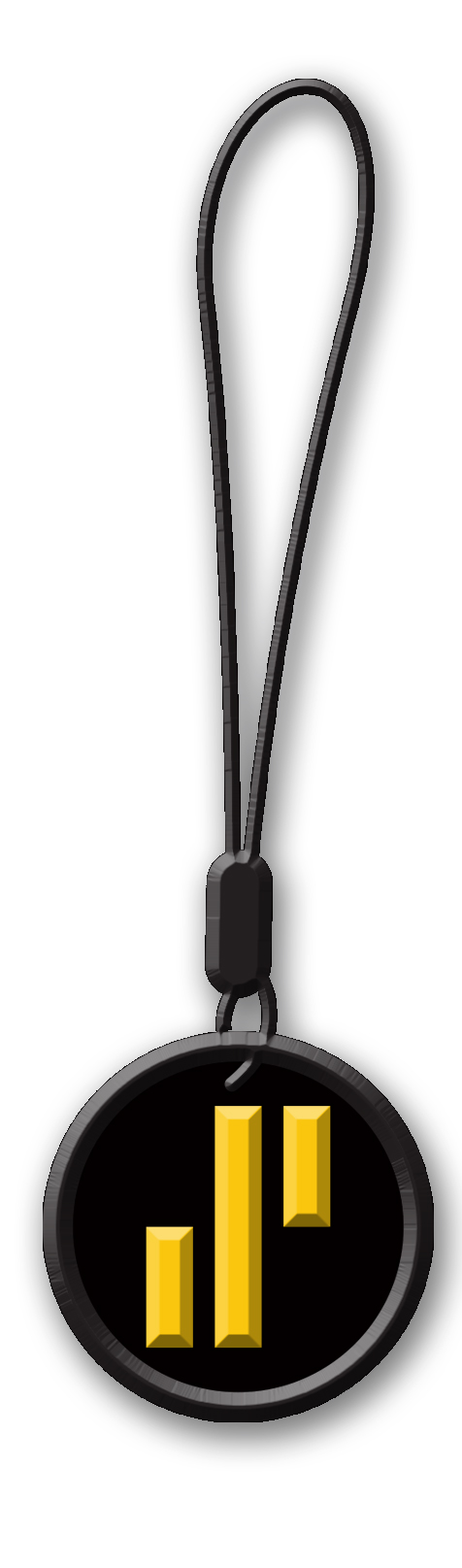 2D Custom Zipper Pull with cord 21
